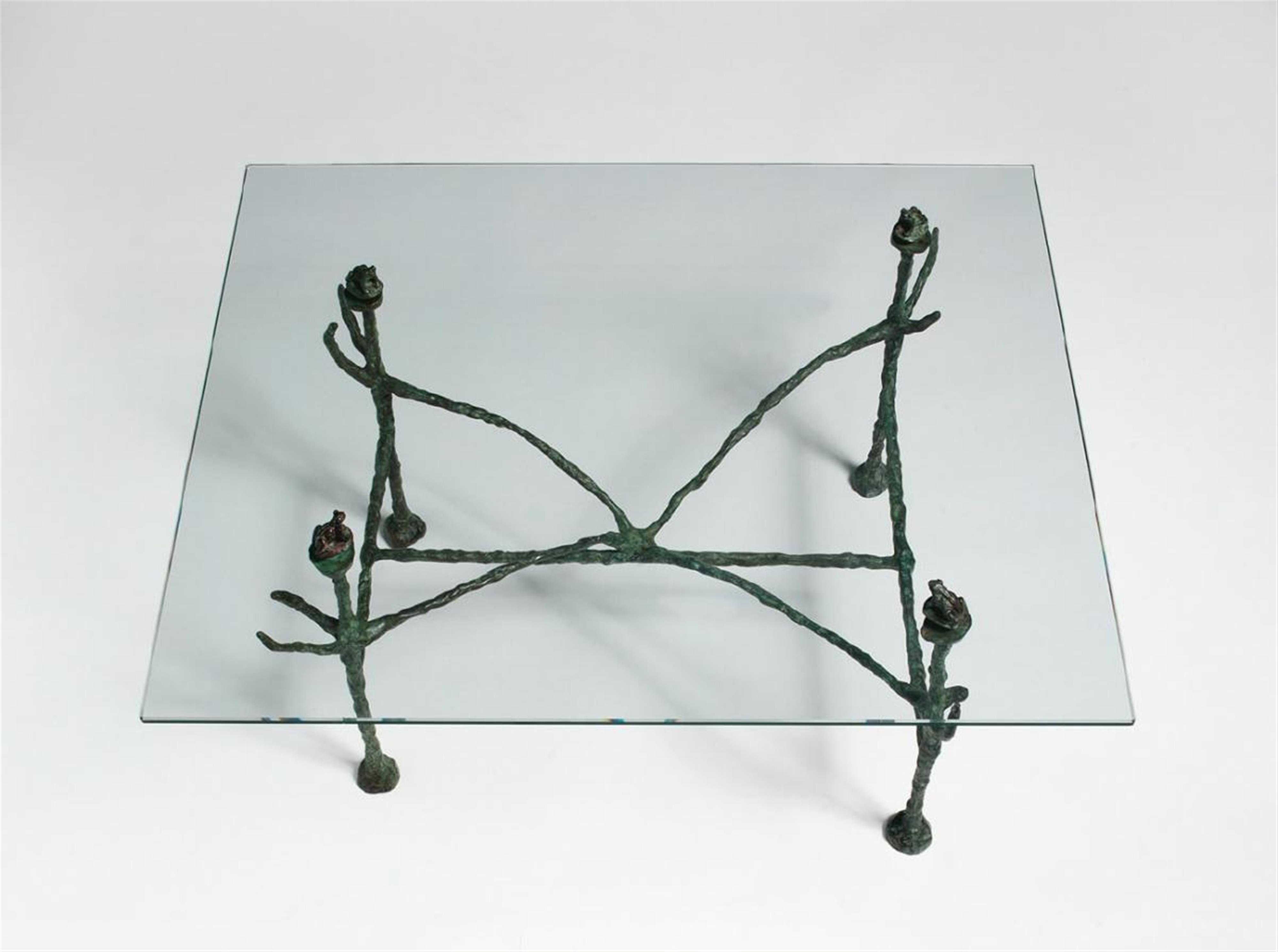 Diego Giacometti - Table basse trapézoidale de chasseurs - image-1