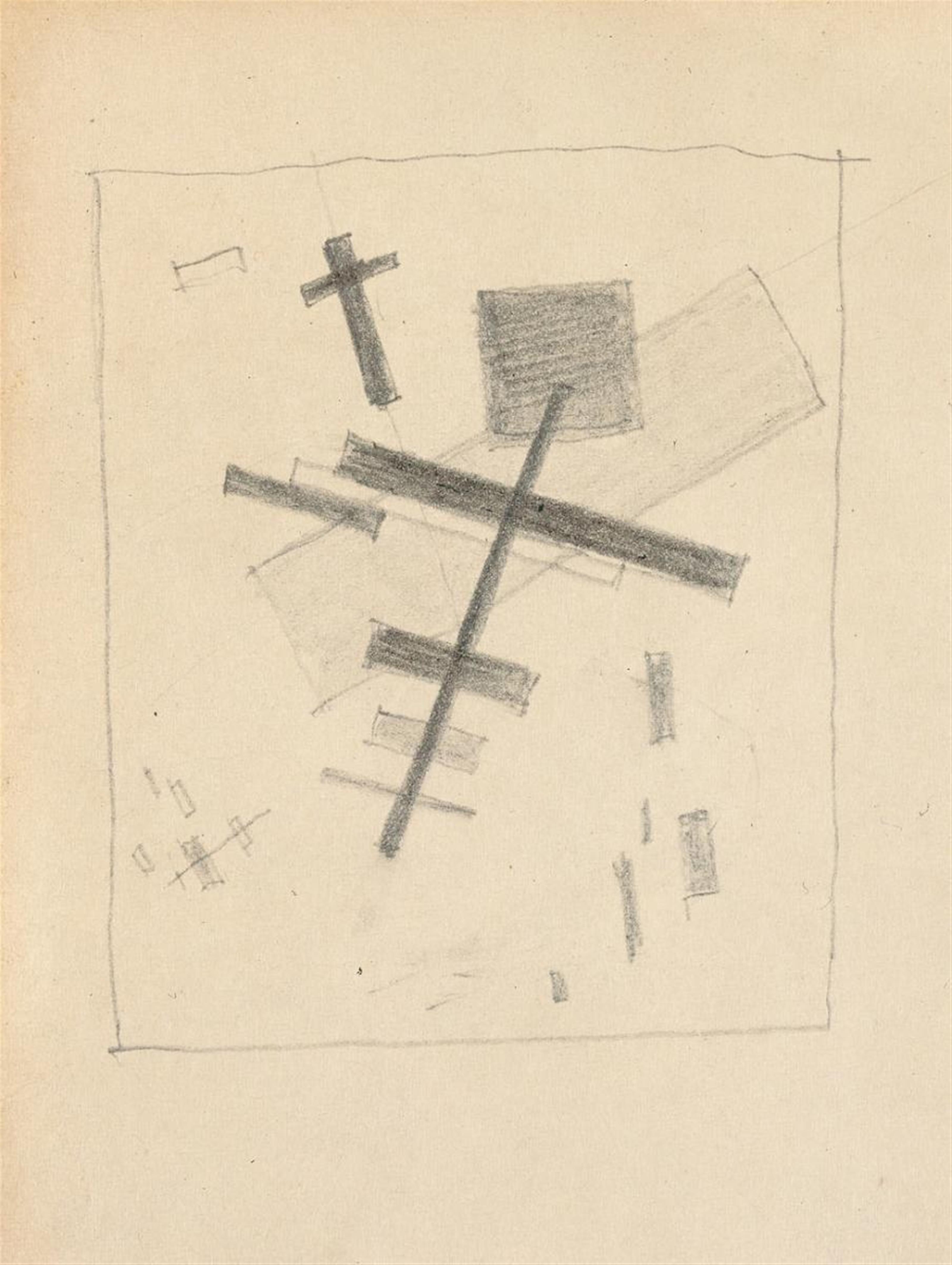 Kasimir Sewerinowitsch Malewitsch - Construction magnétique (motifs de 1916) - image-1