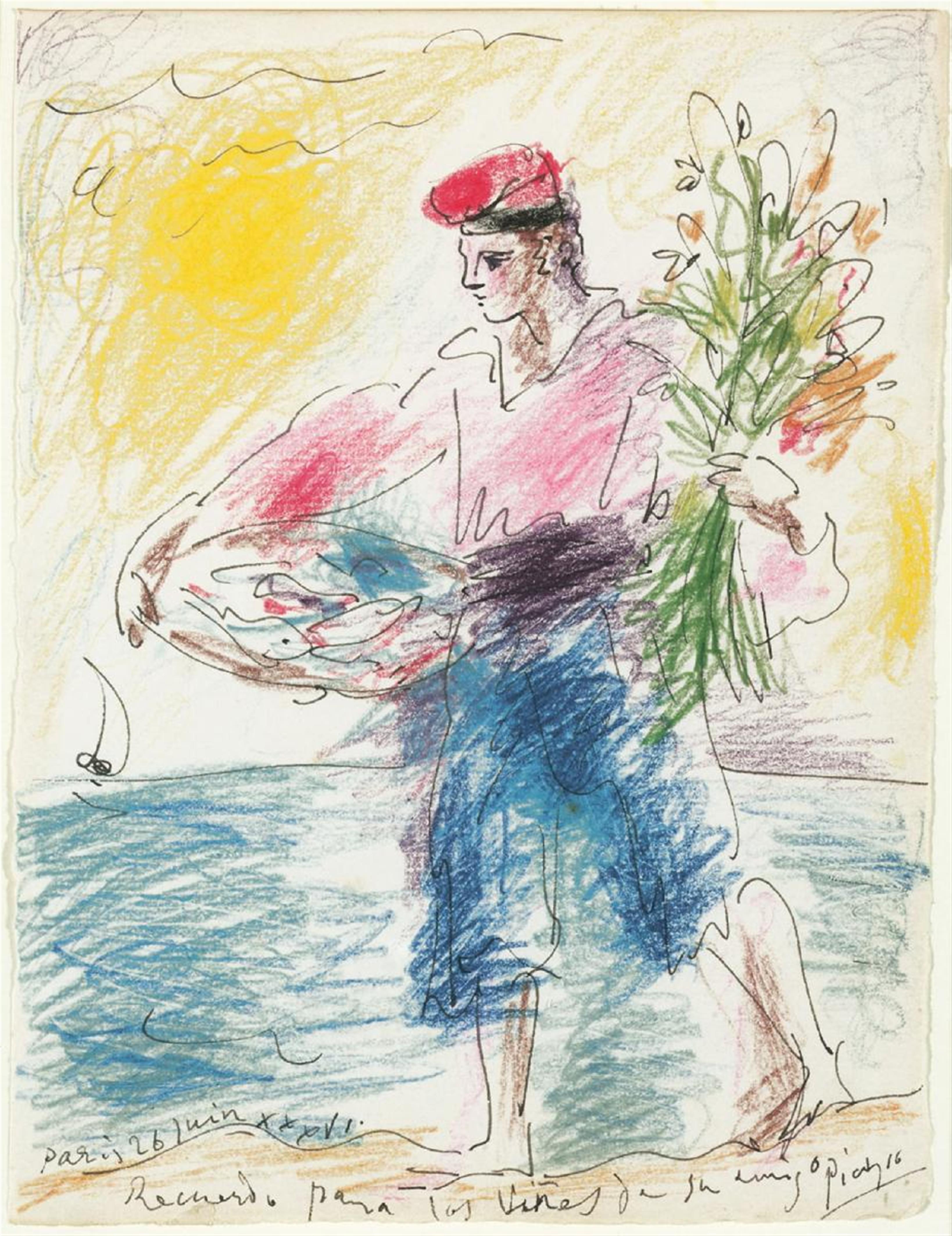 Pablo Picasso - Jeune Pêcheur Catalán - image-1