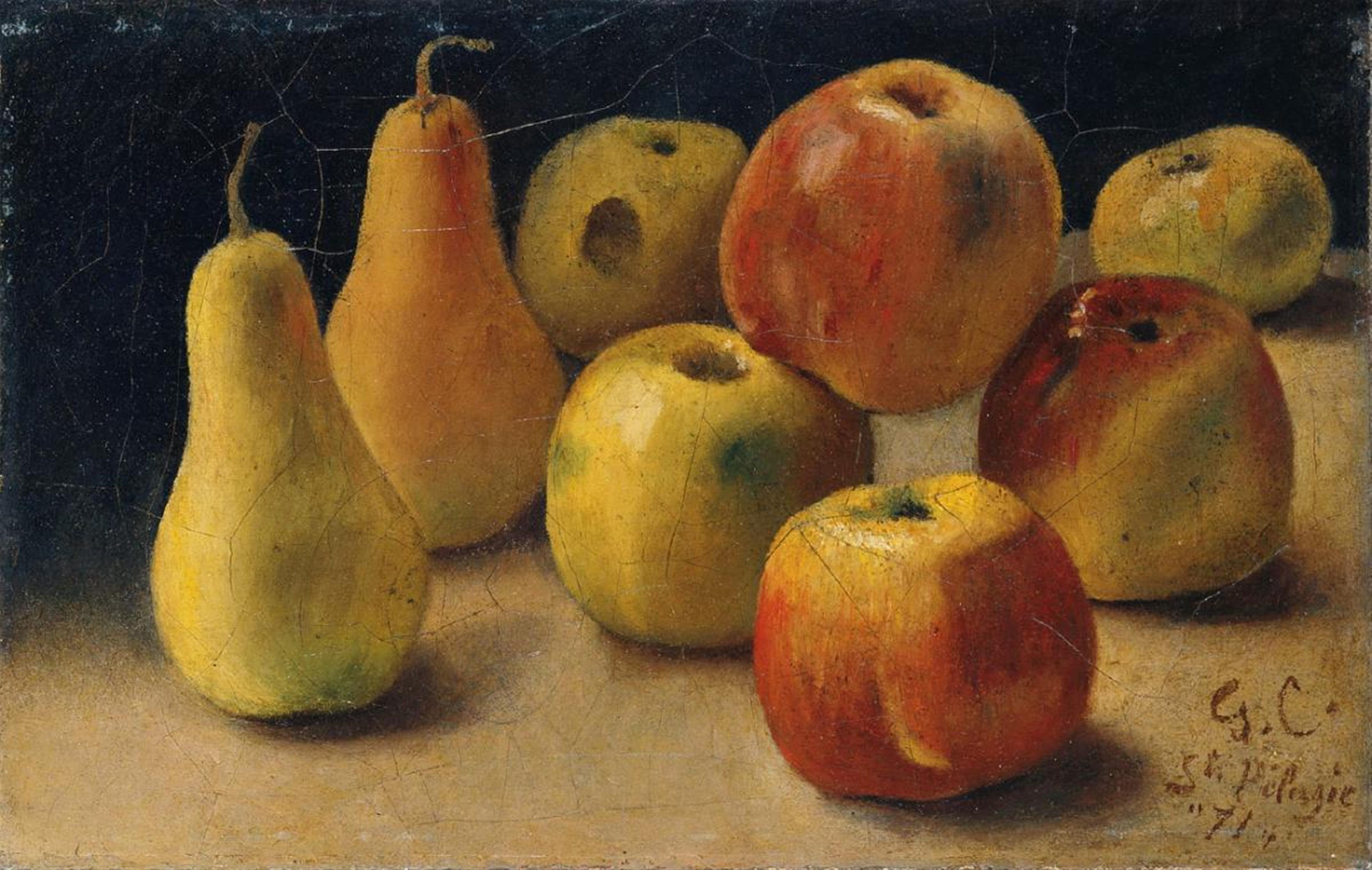 Gustave Courbet - FRÜCHTESTILLEBEN. - image-1