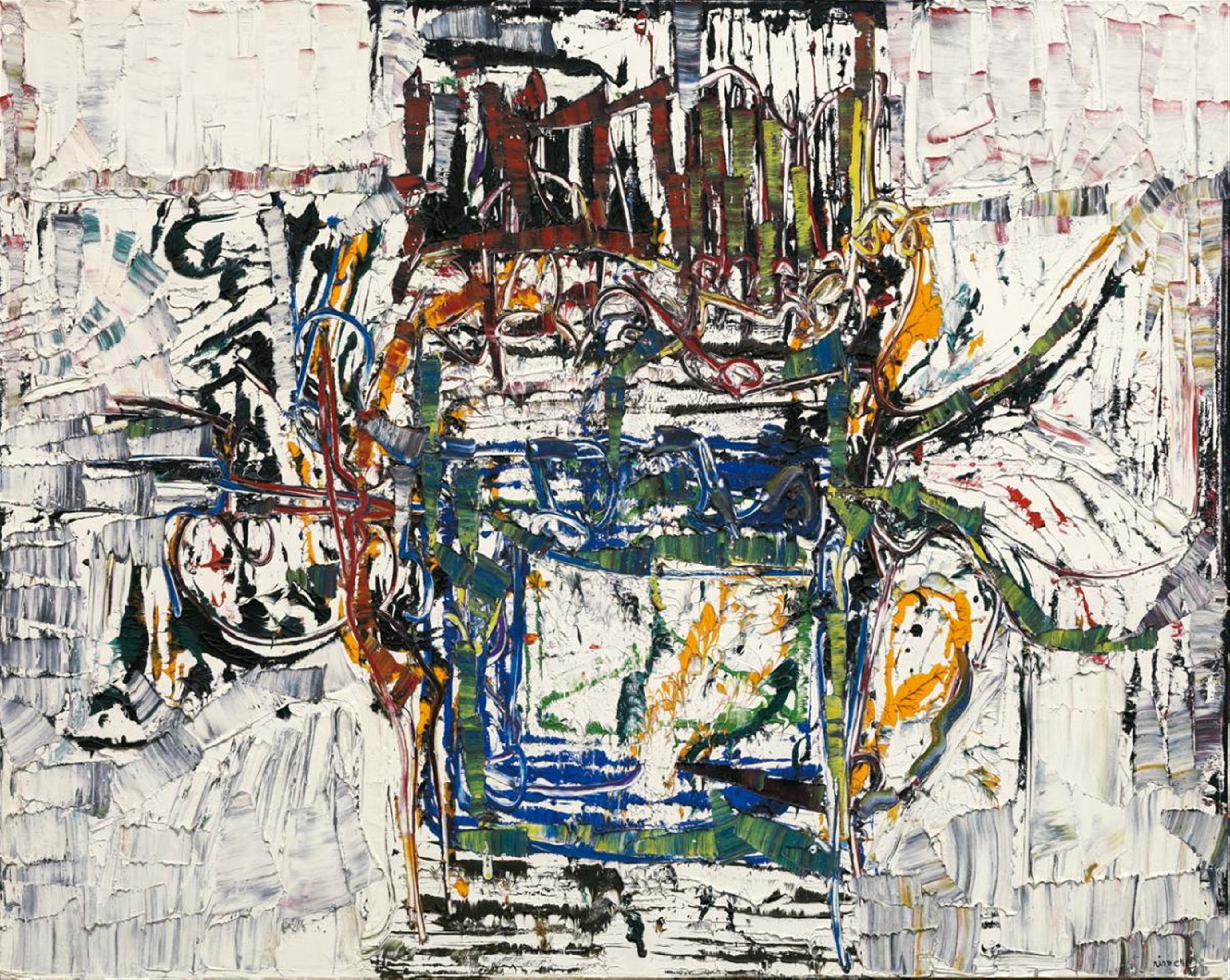 Jean Paul Riopelle - Rose Vision Blanche - image-1