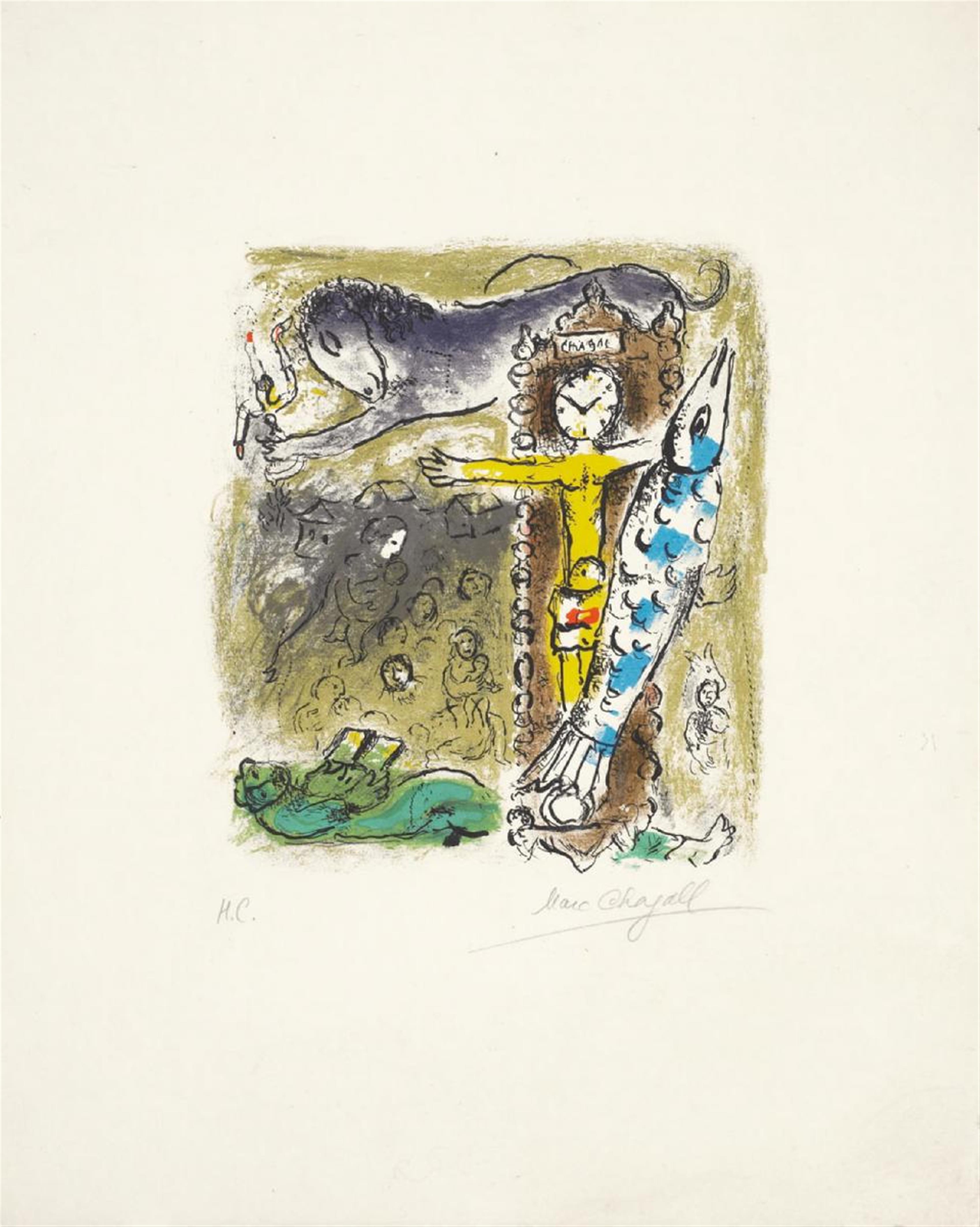 Marc Chagall - Christ à l'Horloge - image-1