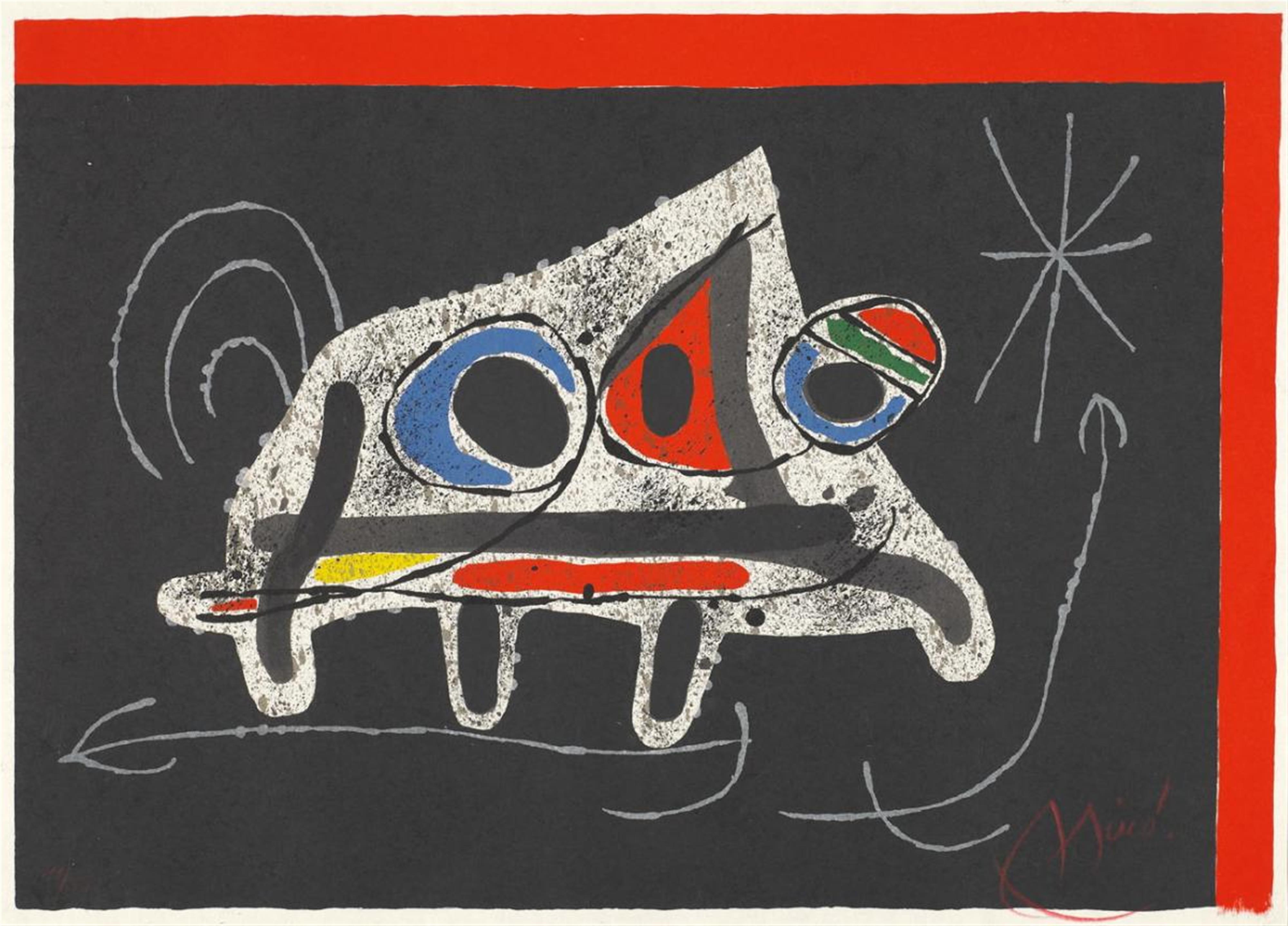 Joan Miró - Zu: Die Eidechse mit den Goldfedern - image-1