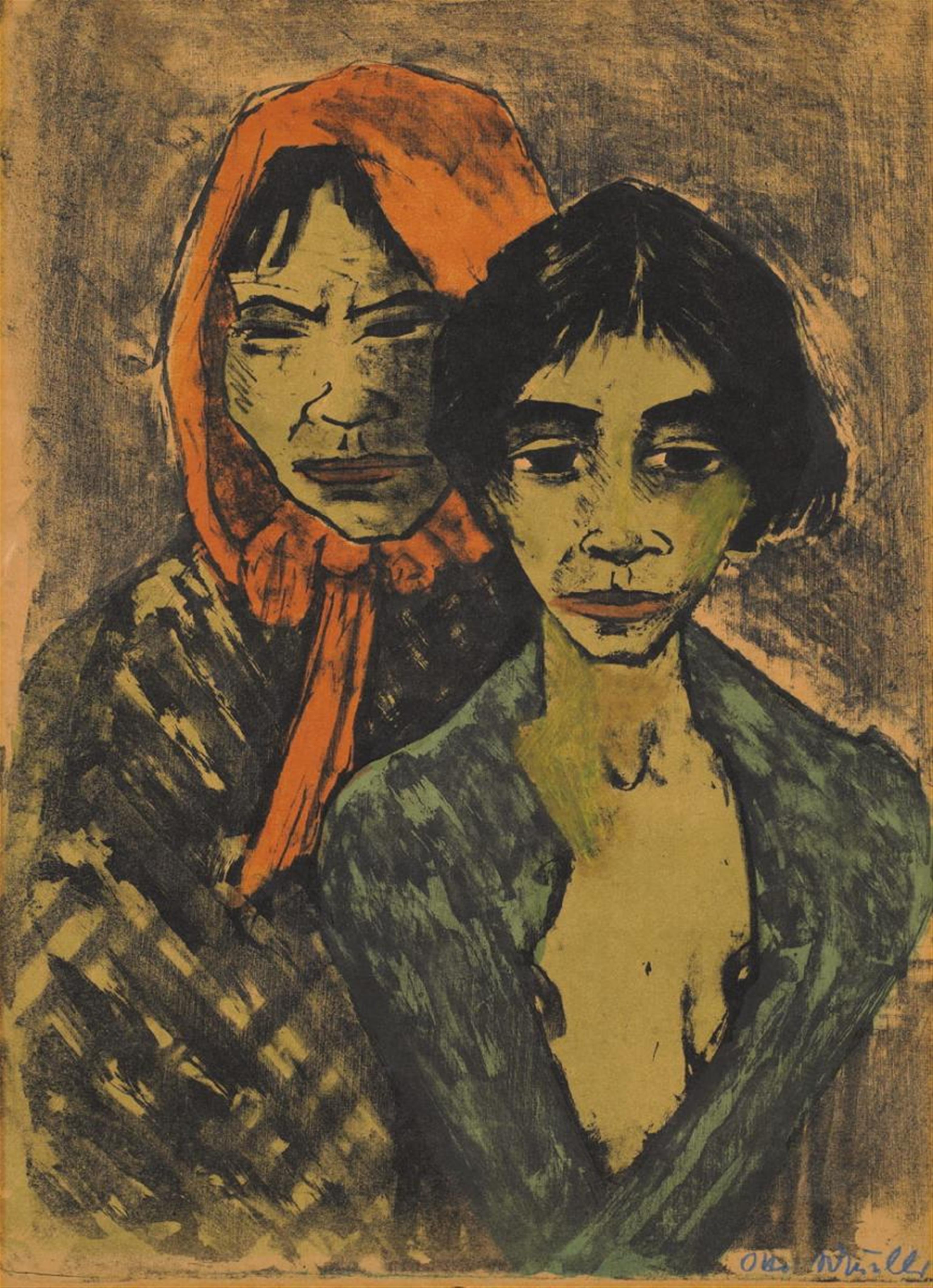 Otto Mueller - Zwei Zigeunerinnen - image-1