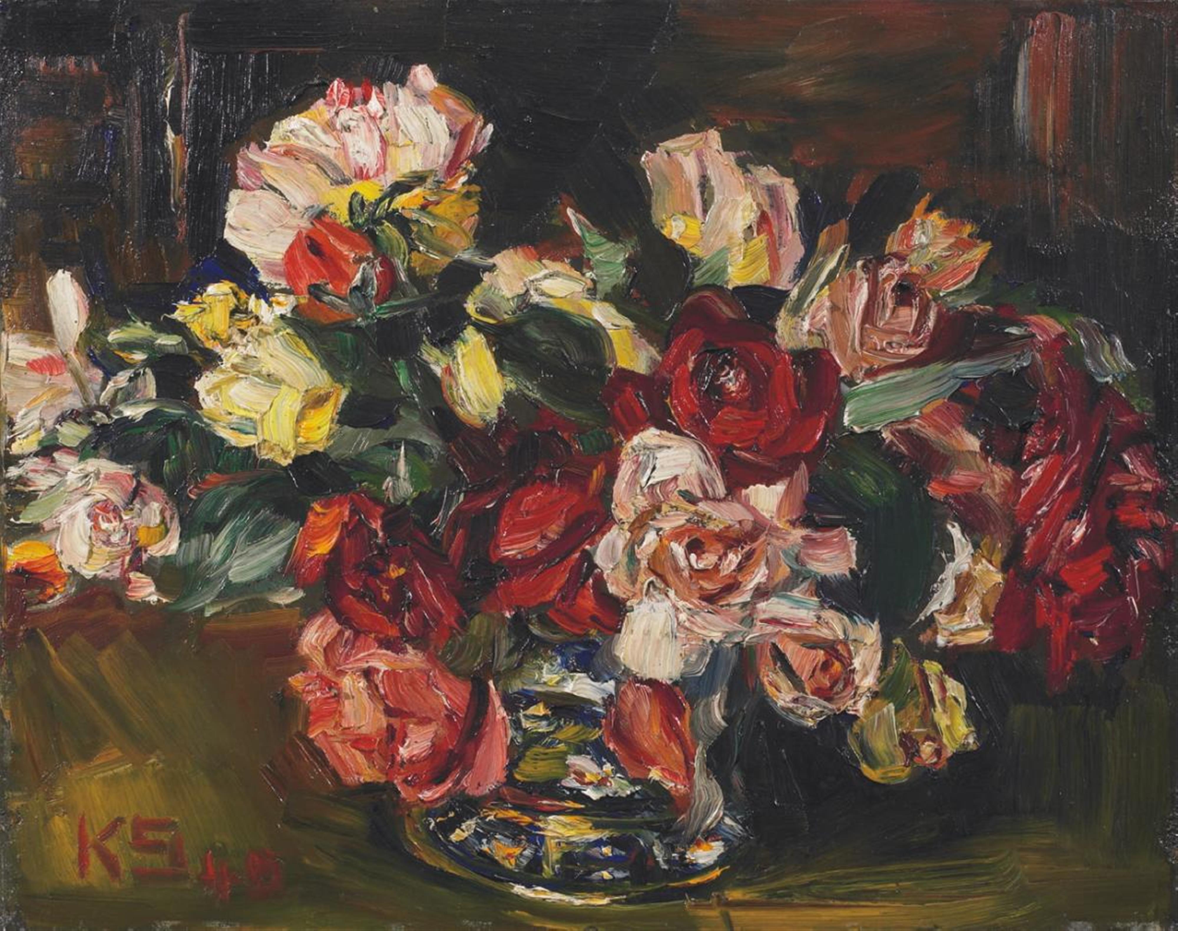 Kurt Schwitters - Ohne Titel (Vase mit Rosen 2) - image-1