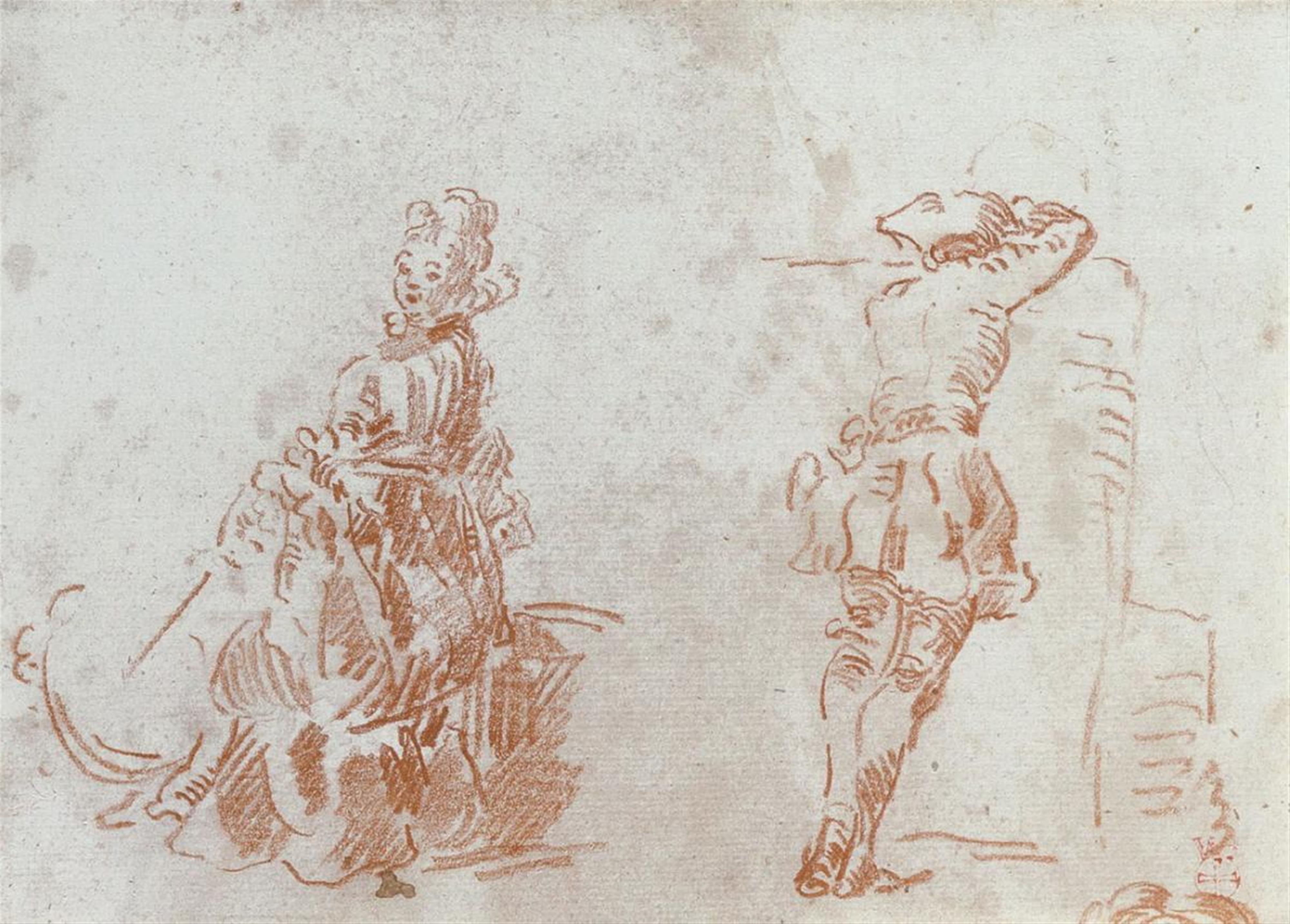 Antoine Watteau, Umkreis - GALANTE SZENE. - image-1