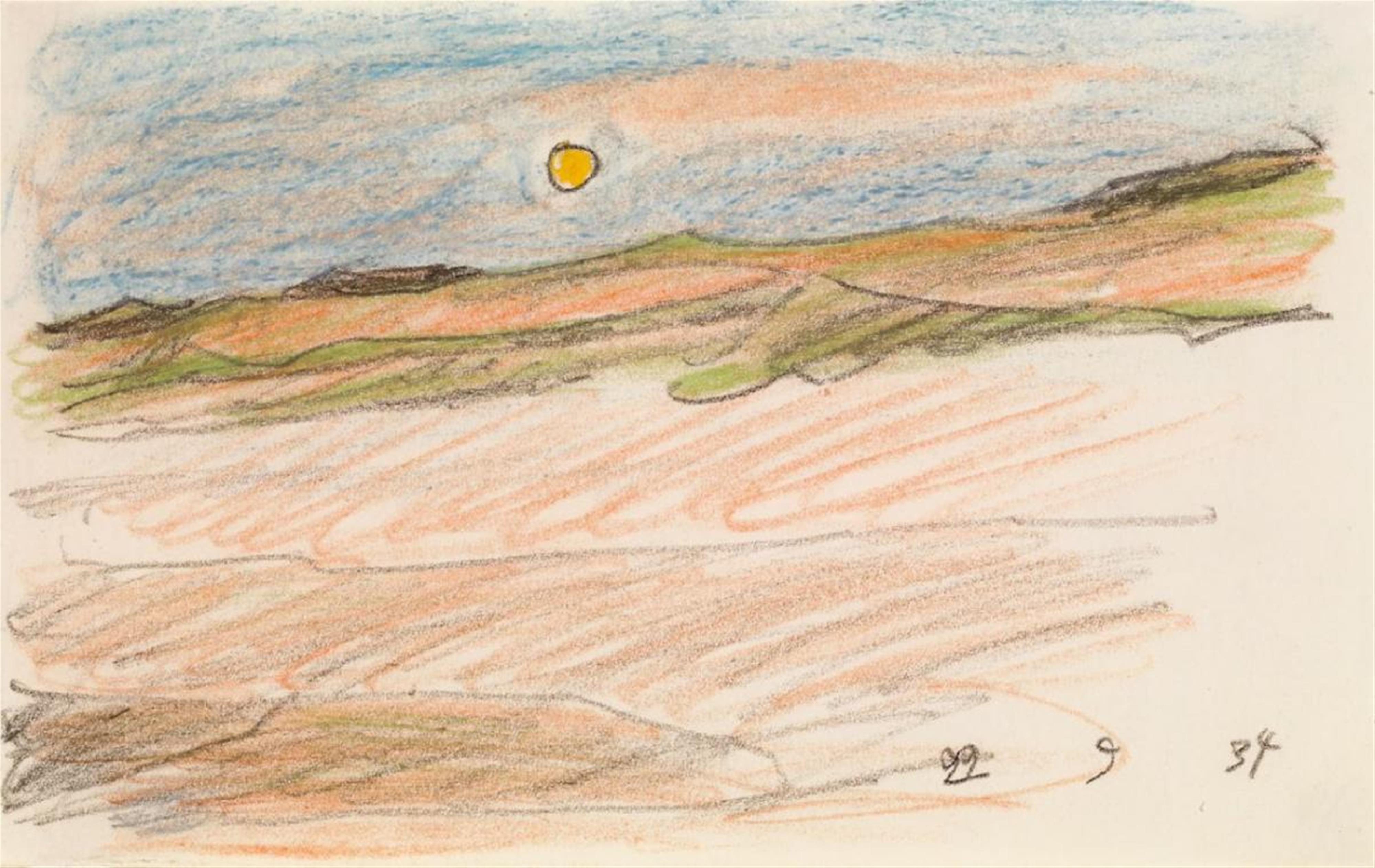 Lyonel Feininger - Golden Sun over Dunes (Baltische Küste bei Deep) - image-1
