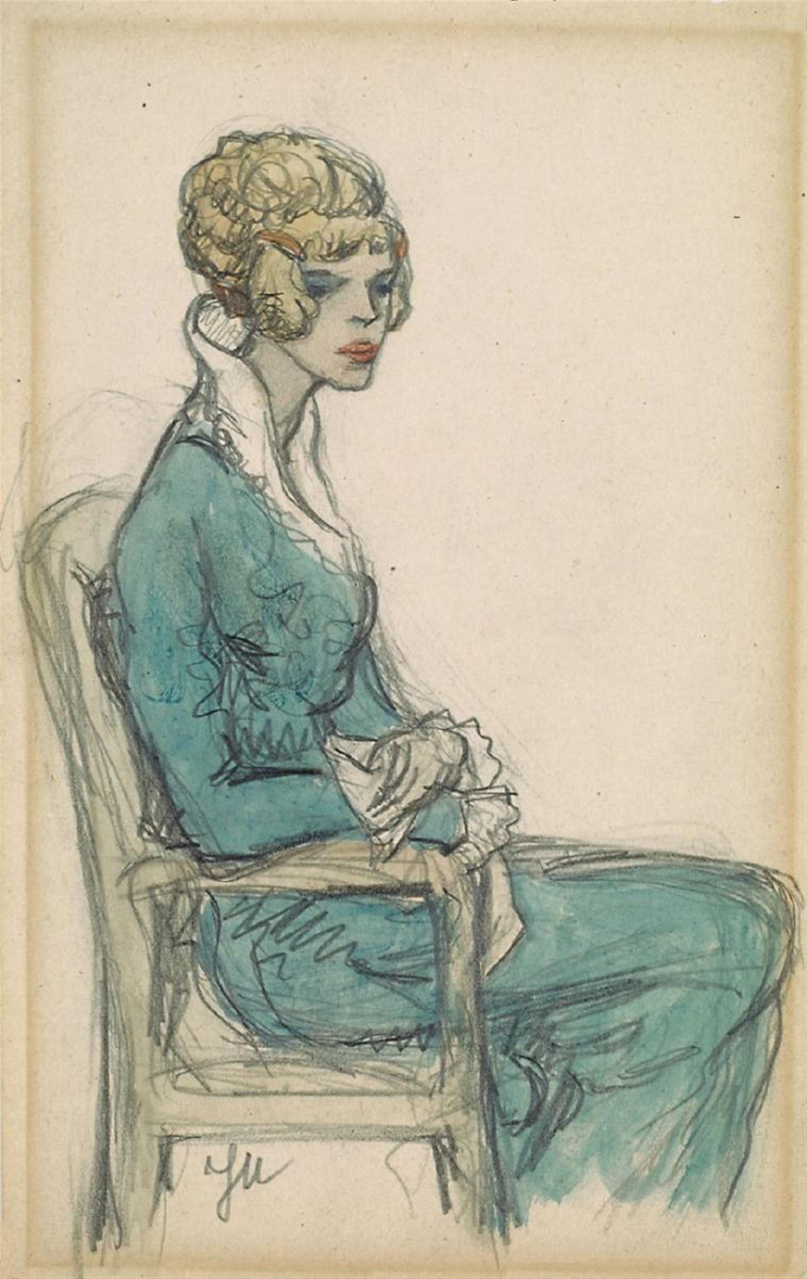 Jeanne Mammen - Sitzende im Profil. Zwei Pariserinnen - image-1