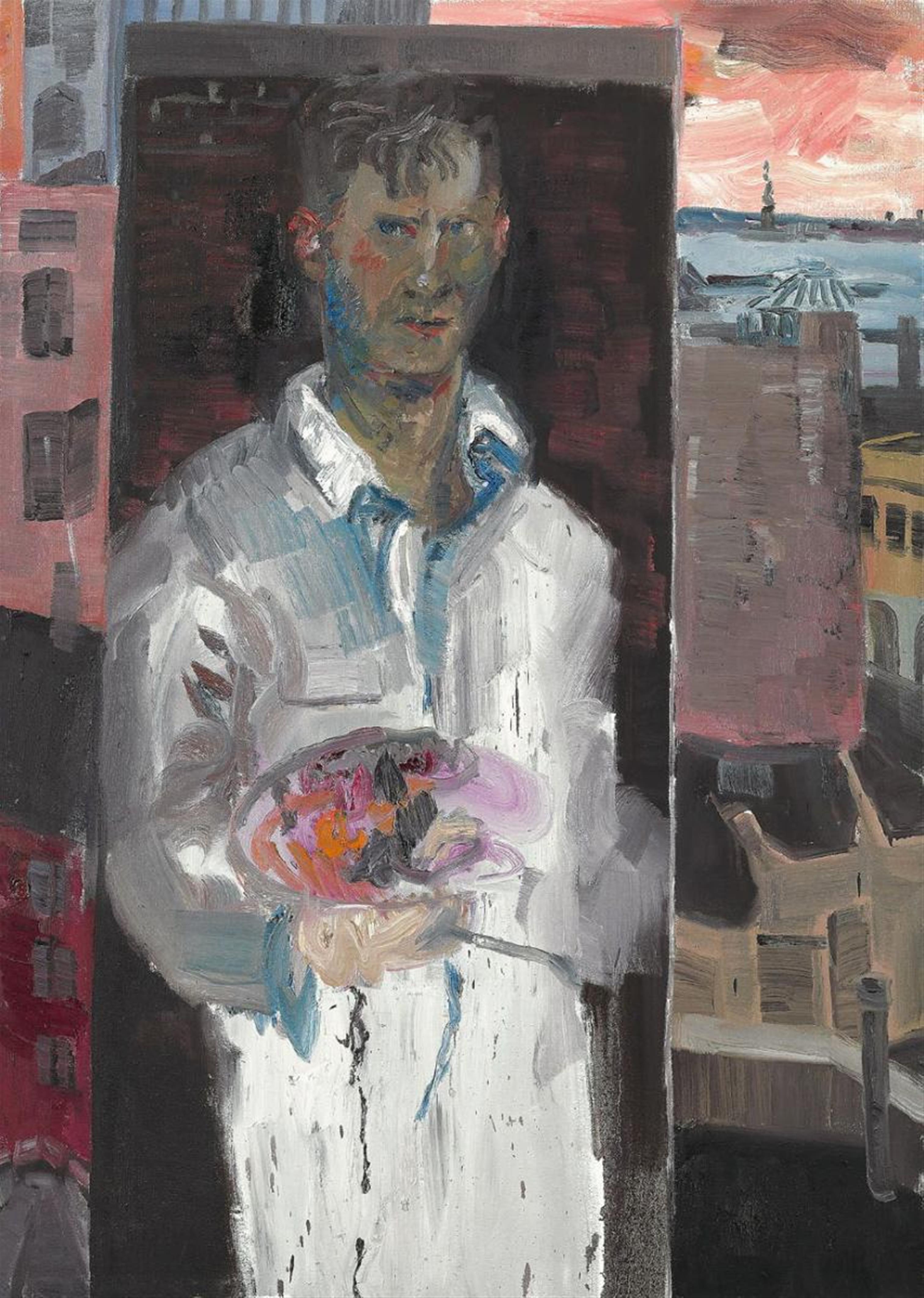 Rainer Fetting - Selfportrait at Greenwich 8th - image-1