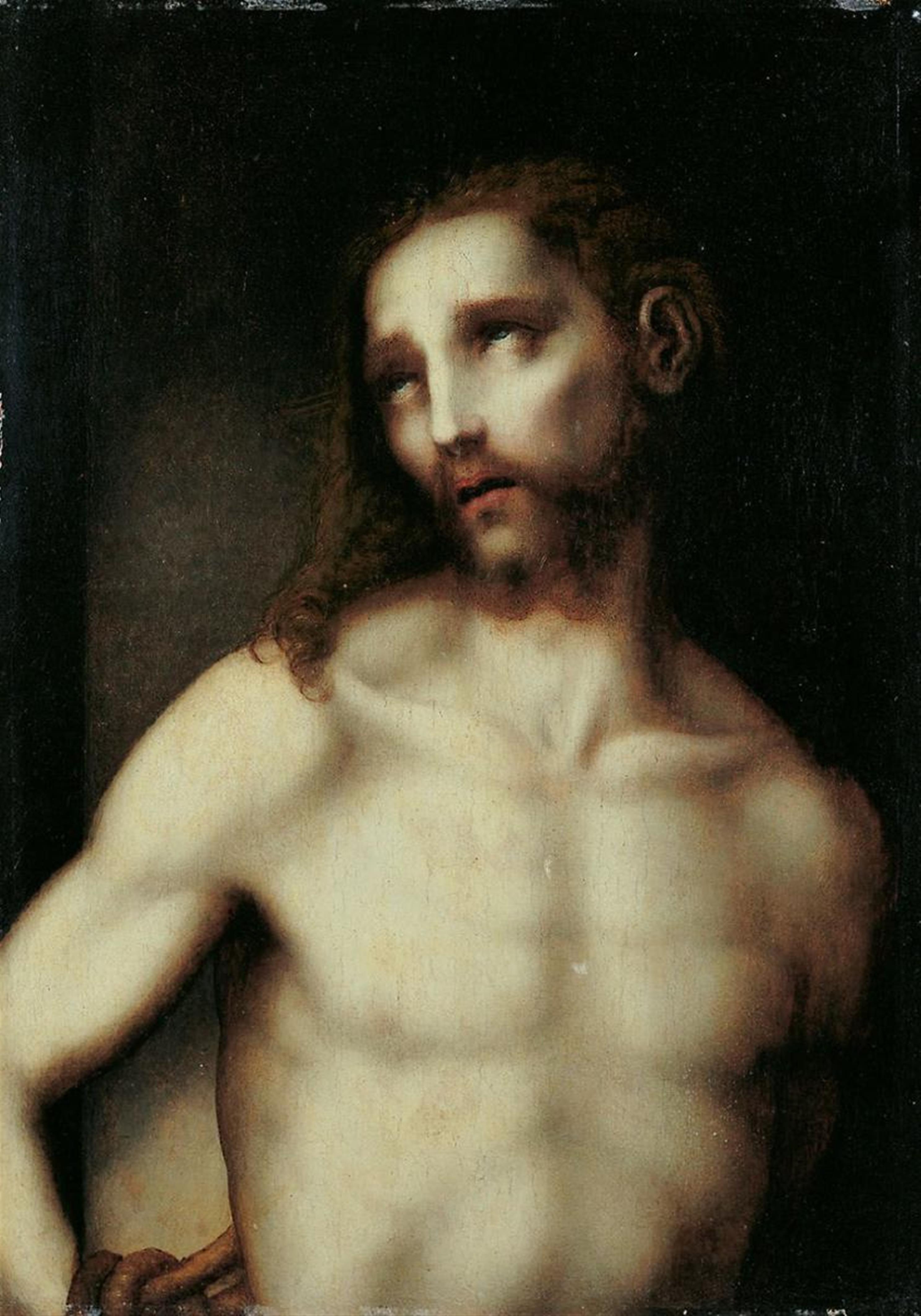 Luis de Morales, in der Art - CHRISTUS AN DER GEISSELSÄULE. - image-1
