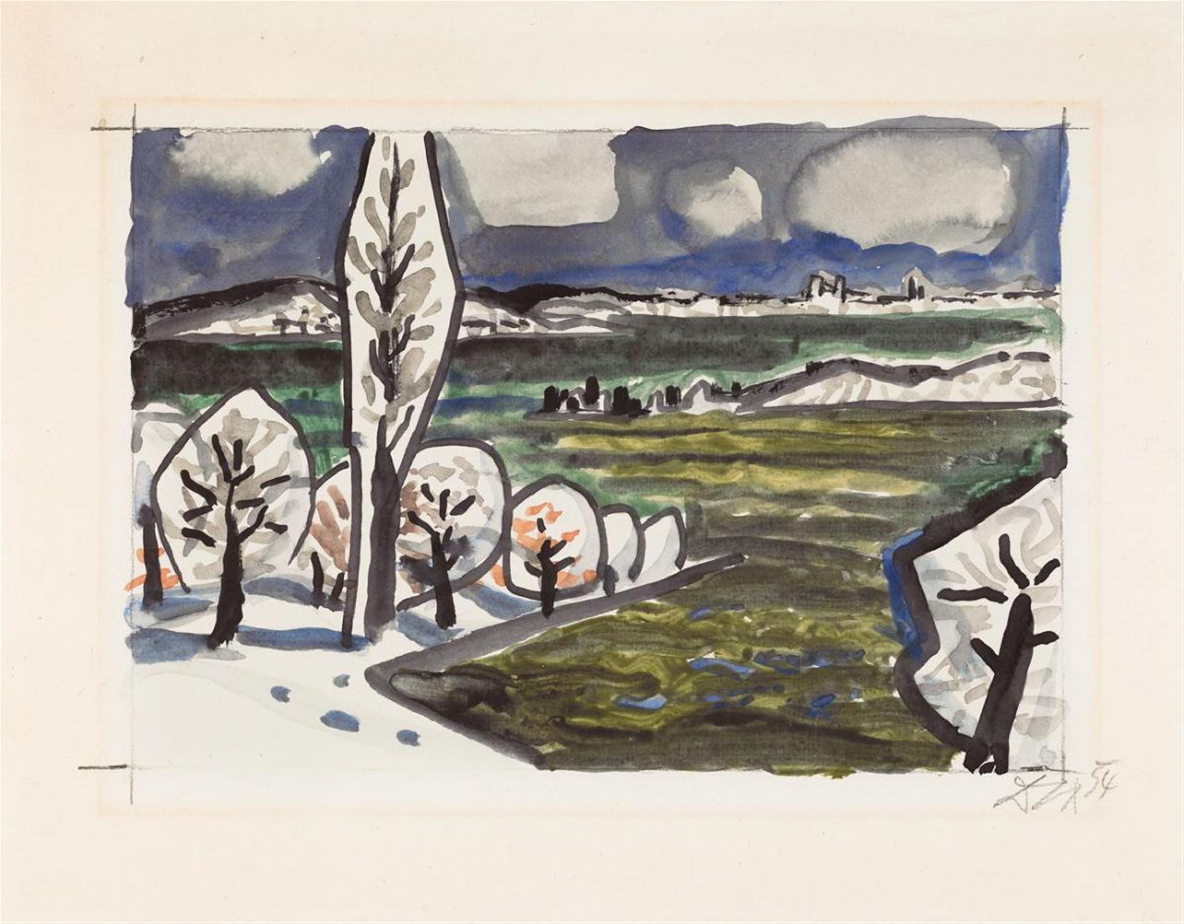 Otto Dix - Landschaft am Bodensee - image-1