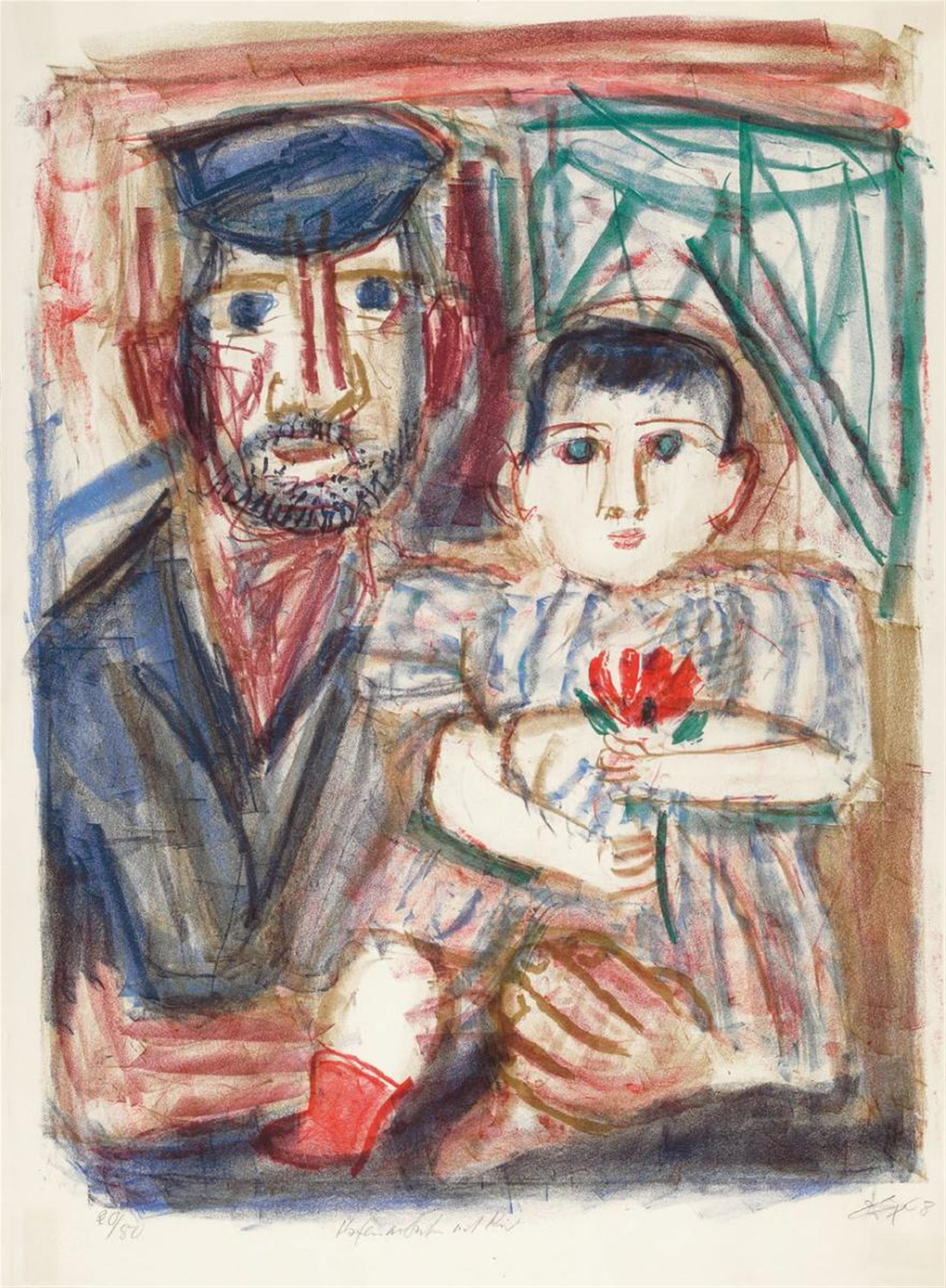 Otto Dix - Hafenarbeiter mit Kind - image-1