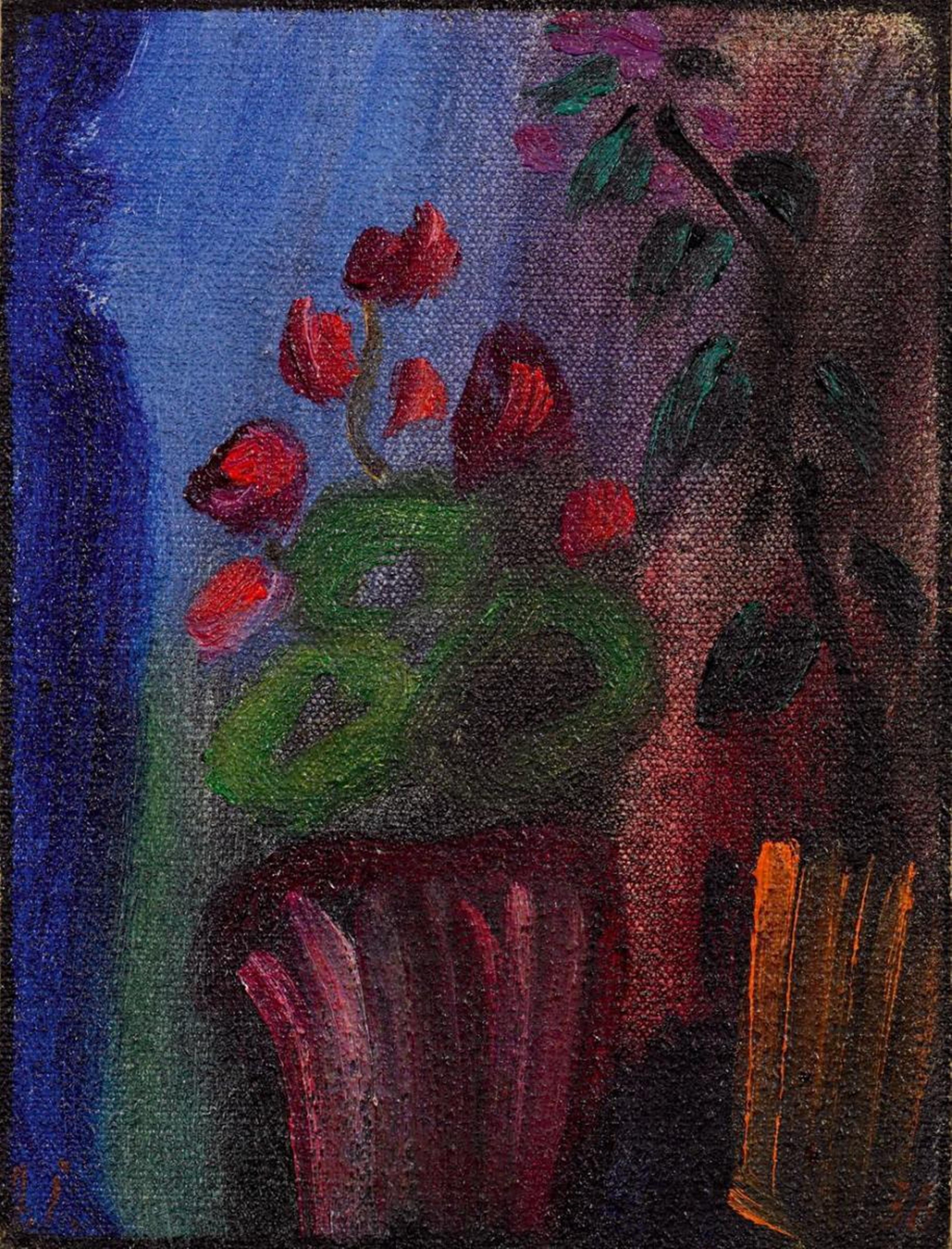 Alexej von Jawlensky - Stilleben (Alpenveilchen mit sieben roten Blüten) - image-1