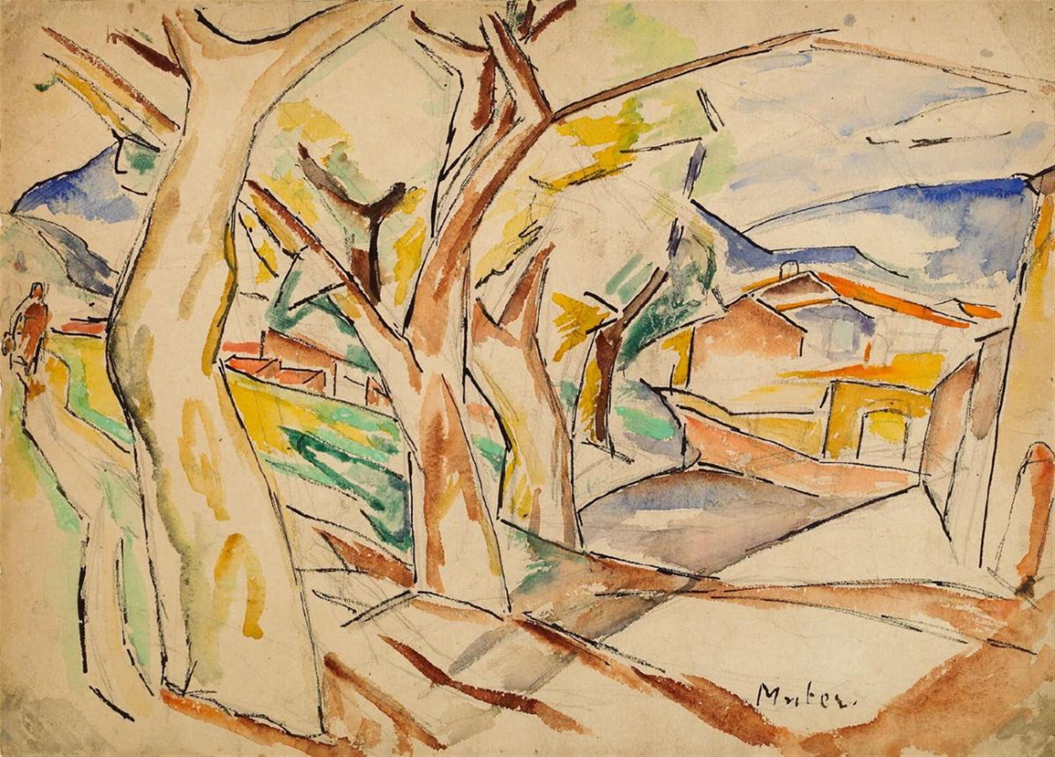 Mela Muter (Maria Melania Mutermilch) - Landschaft mit Bäumen - image-1