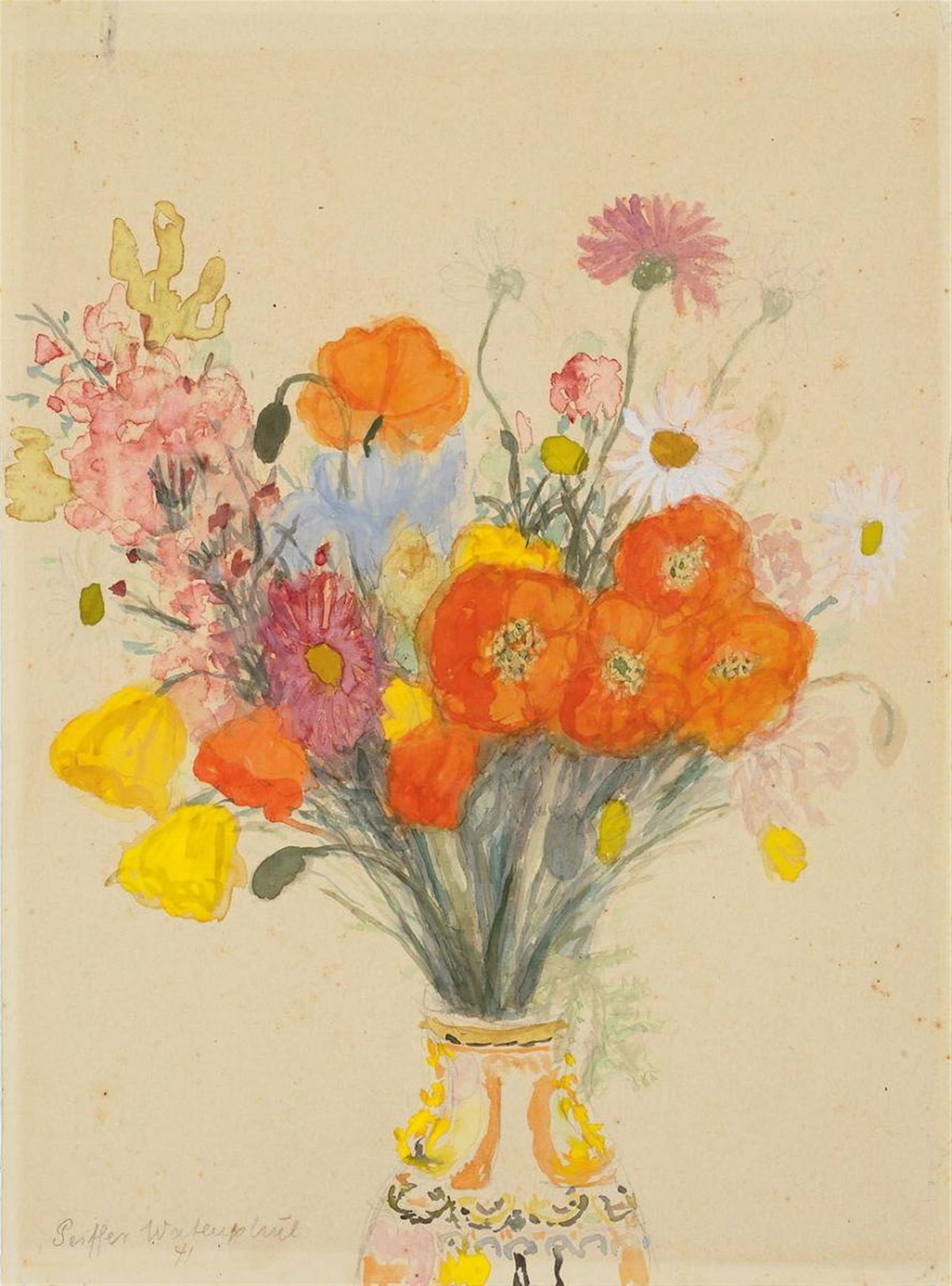 Max Peiffer Watenphul - Blumenstrauß mit Klatschmohn - image-1
