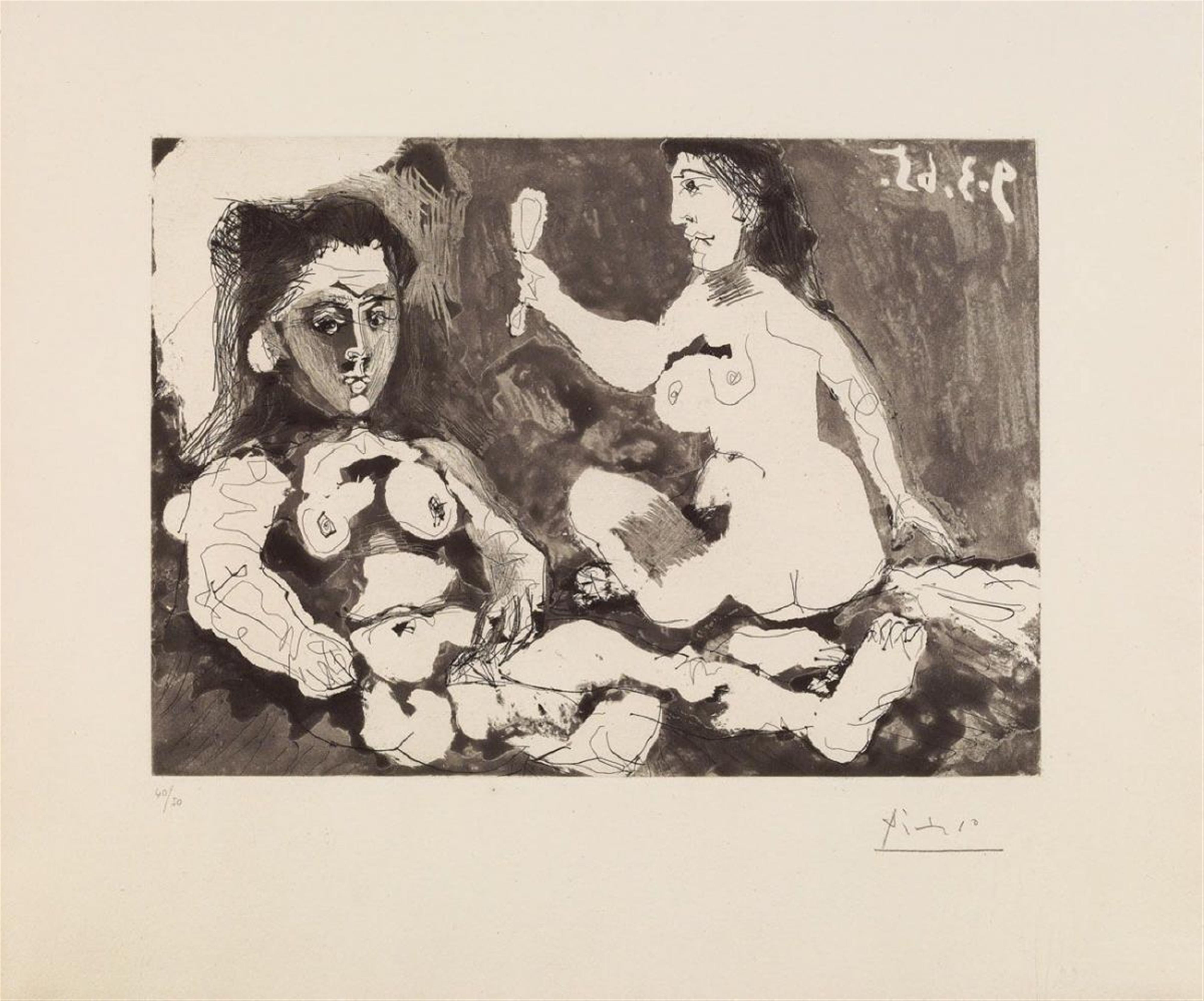 Pablo Picasso - Femmes à leur toilette II - image-1
