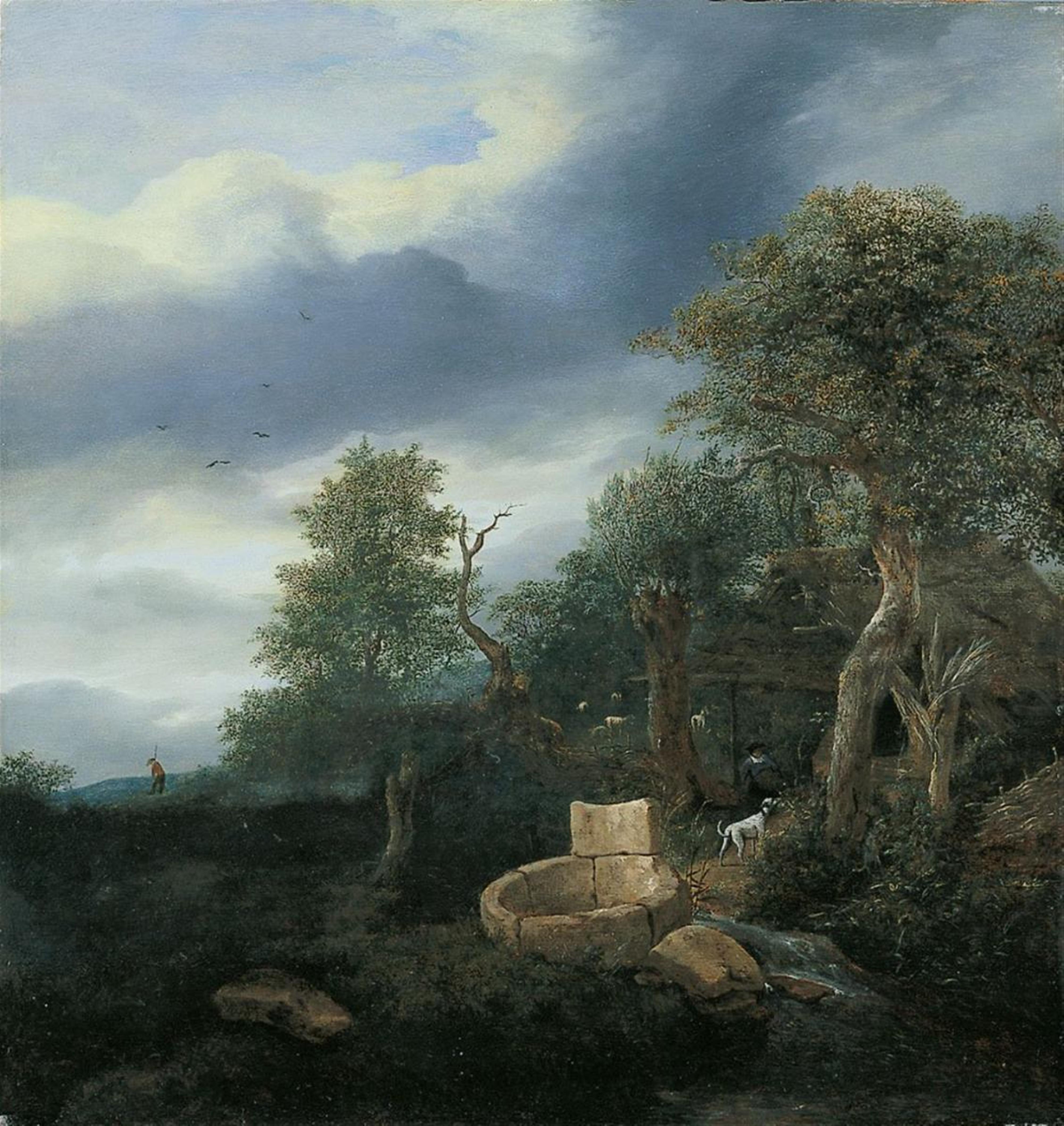 Jacob van Ruisdael - LANDSCHAFT MIT BRUNNEN. - image-1