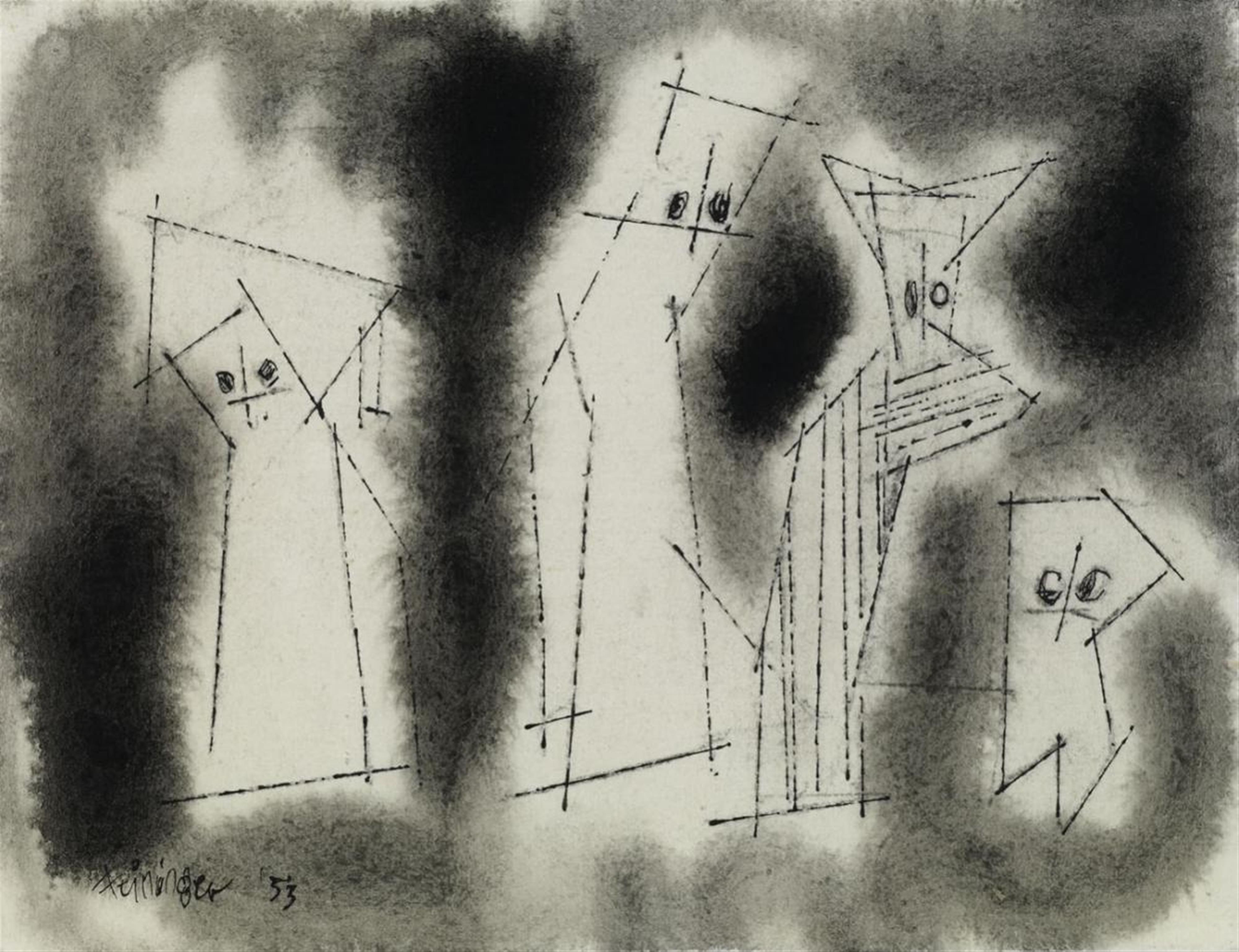Lyonel Feininger - Vier groteske Figuren ("ghosties") - image-1