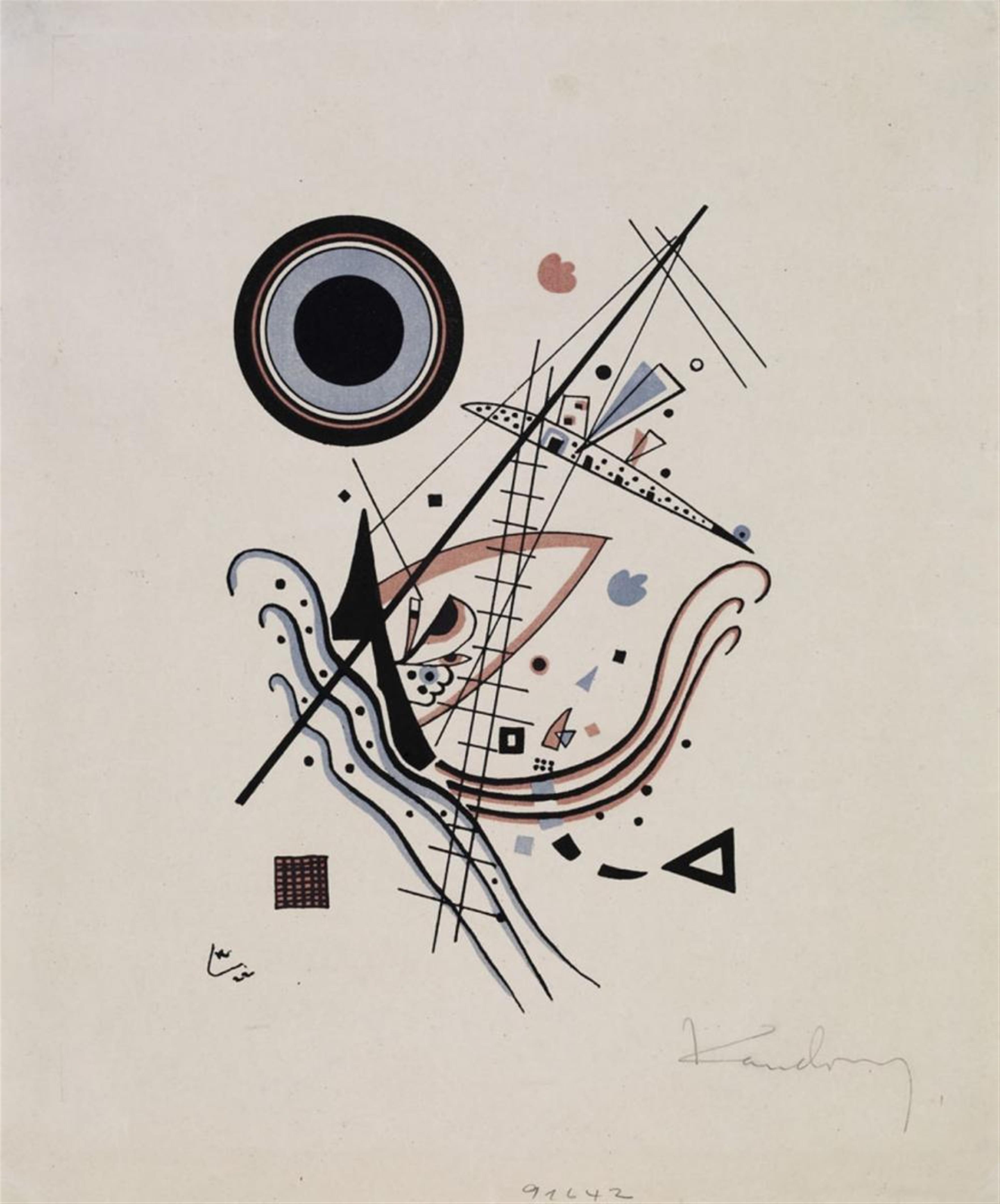 Wassily Kandinsky - Lithographie Blau - image-1