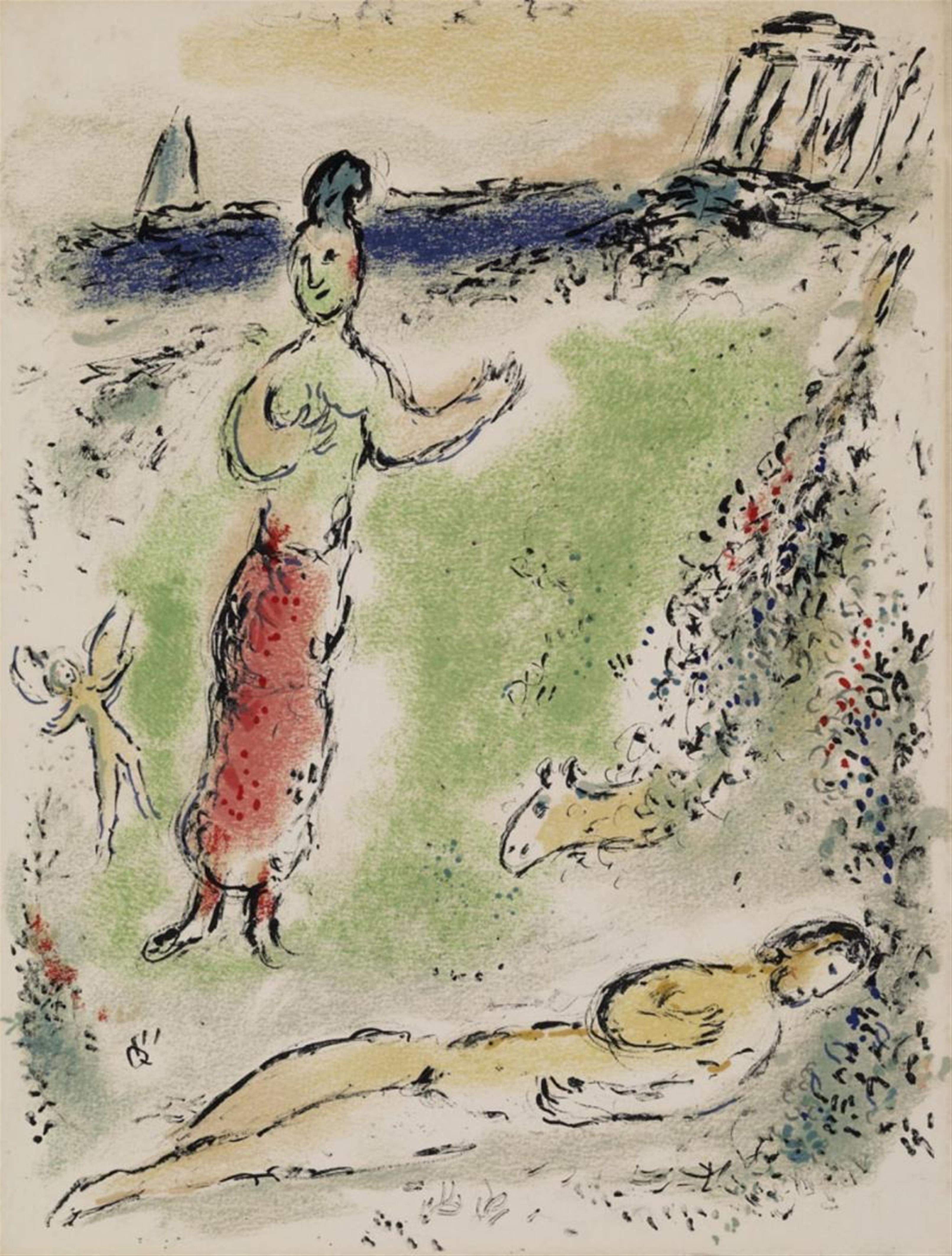 Marc Chagall - Athene senkt Odysseus in den Schlaf - image-1