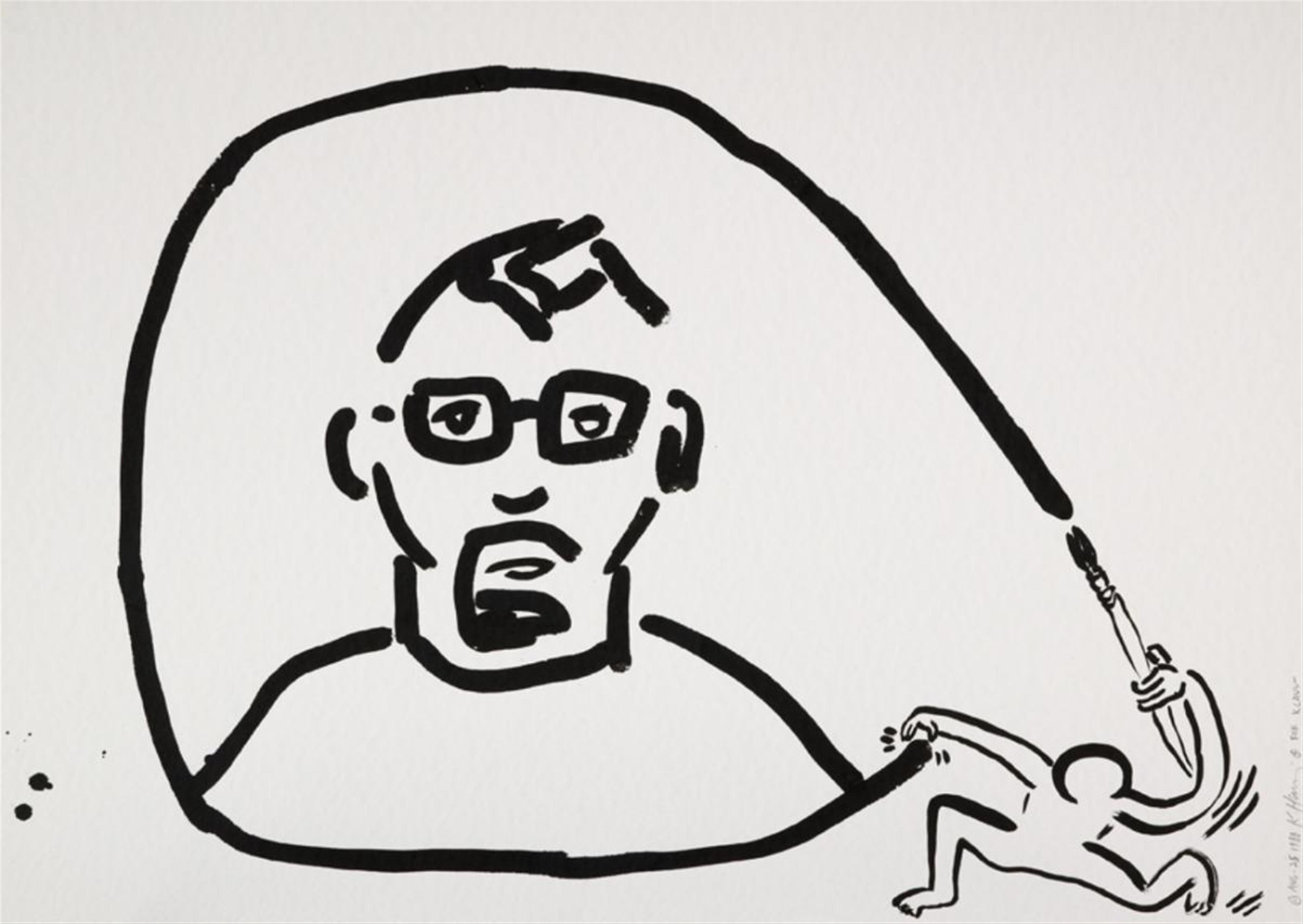 Keith Haring - OHNE TITEL (SELF-PORTRAIT) - image-1