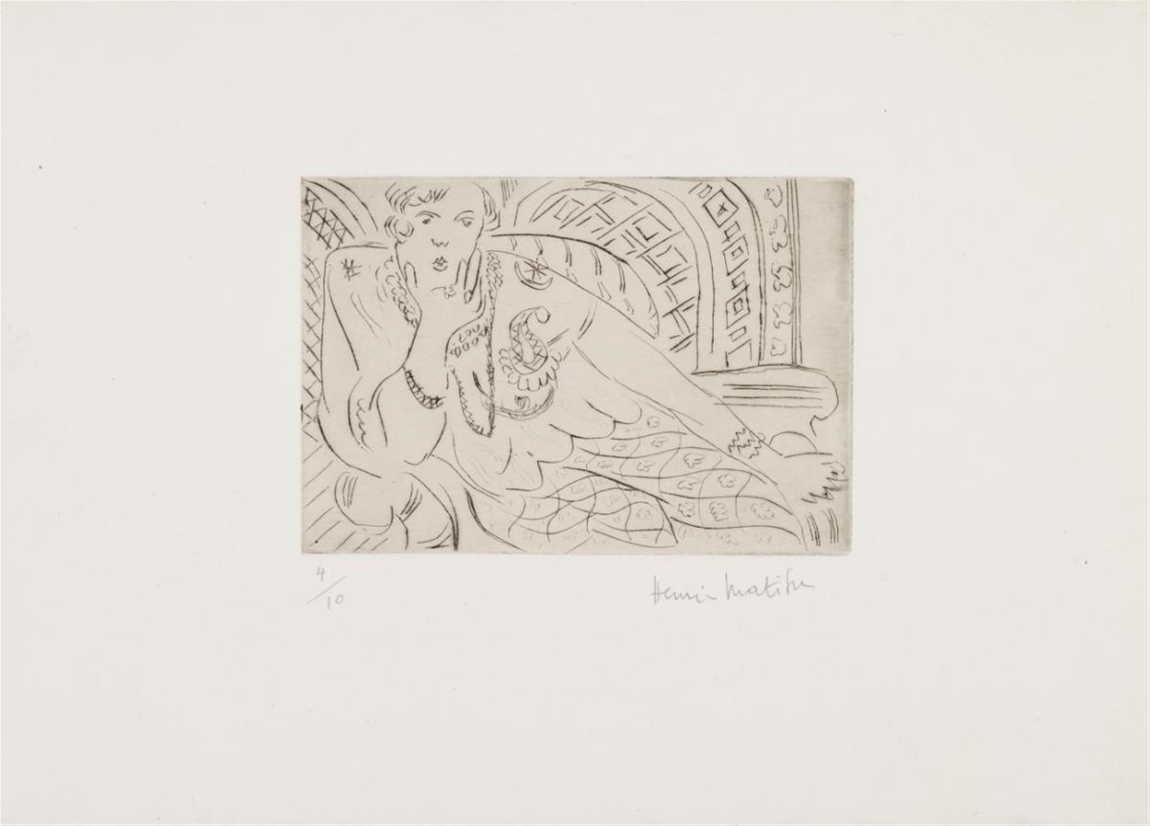 Henri Matisse - Jeune Femme sur fond Moucharabieh - image-1
