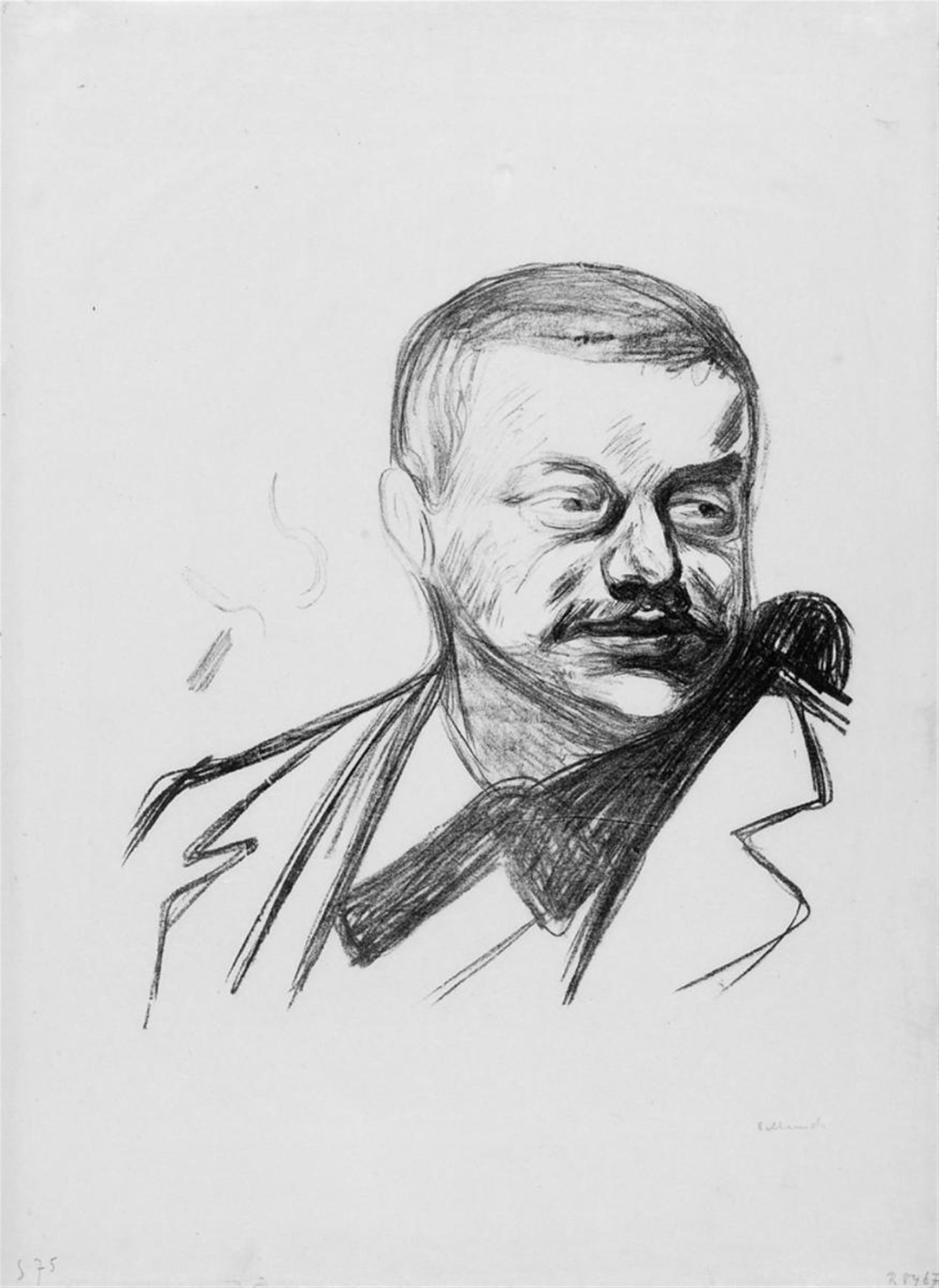 Edvard Munch - Portrait Gunnar Heiberg - image-1