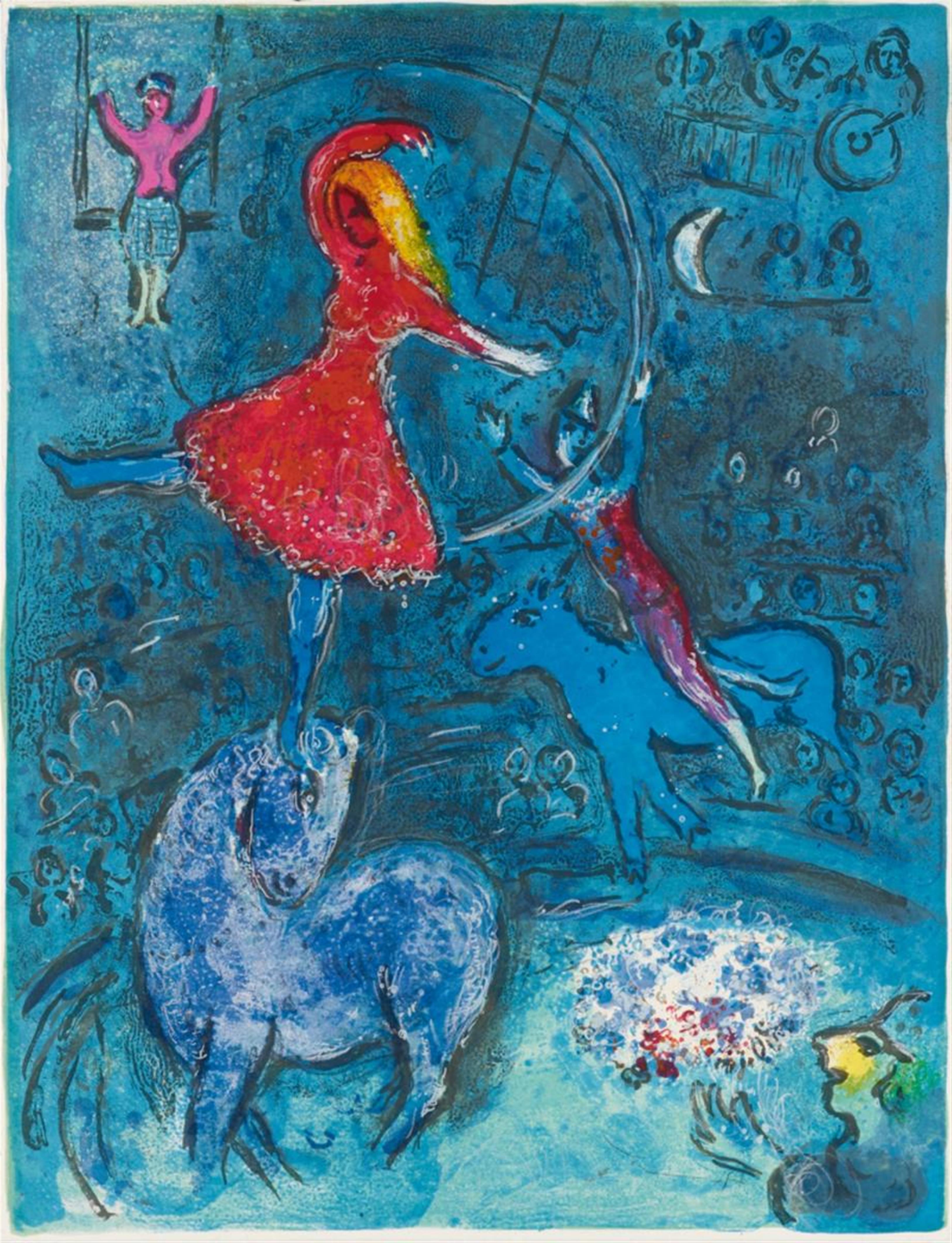 Marc Chagall - Kunstreiterin auf blauem Pferd - image-1