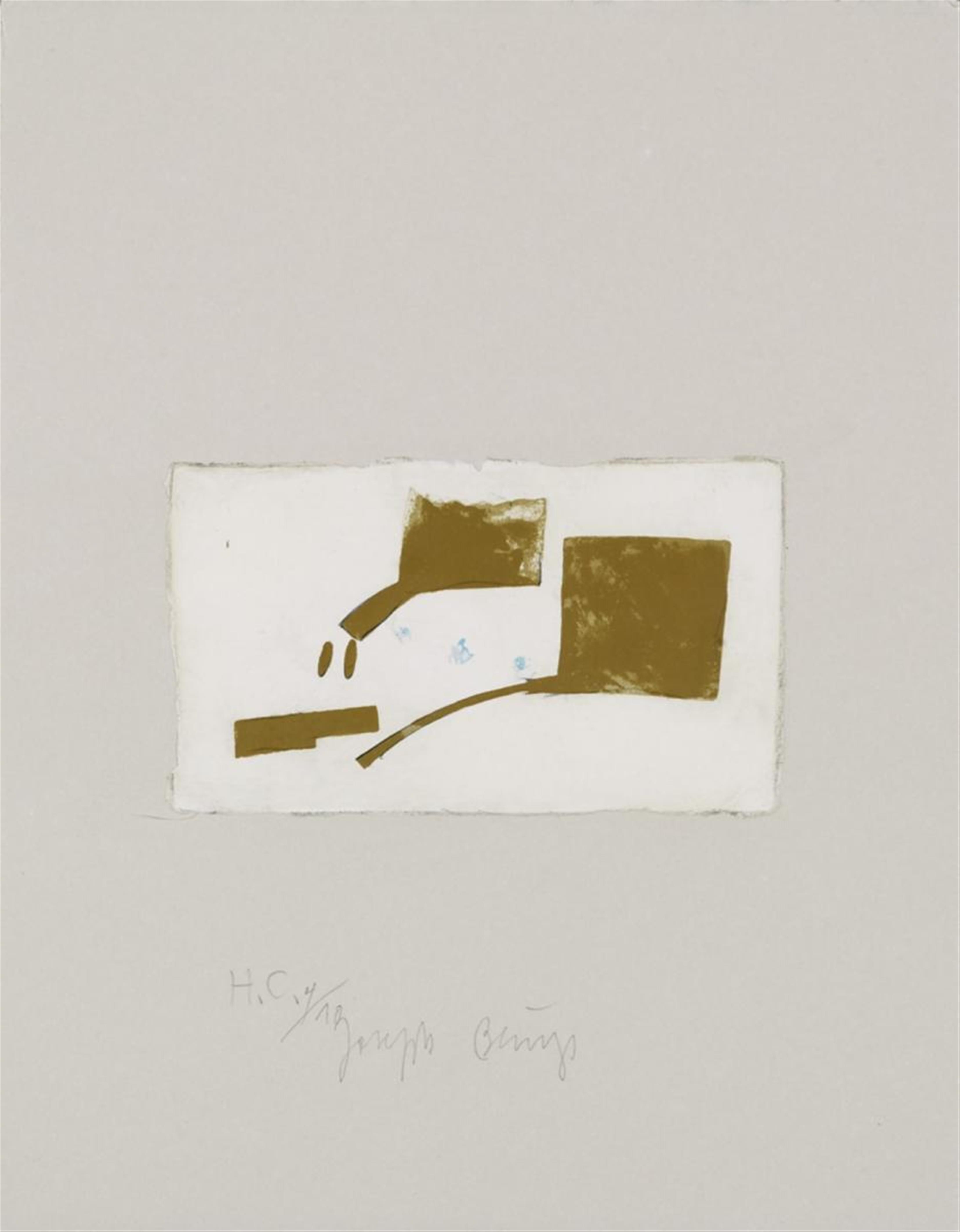Joseph Beuys - Skulptur aus Gold. Vogel. Zelt und Lichtstrahl. Blitz und Bienenkönigin - image-1