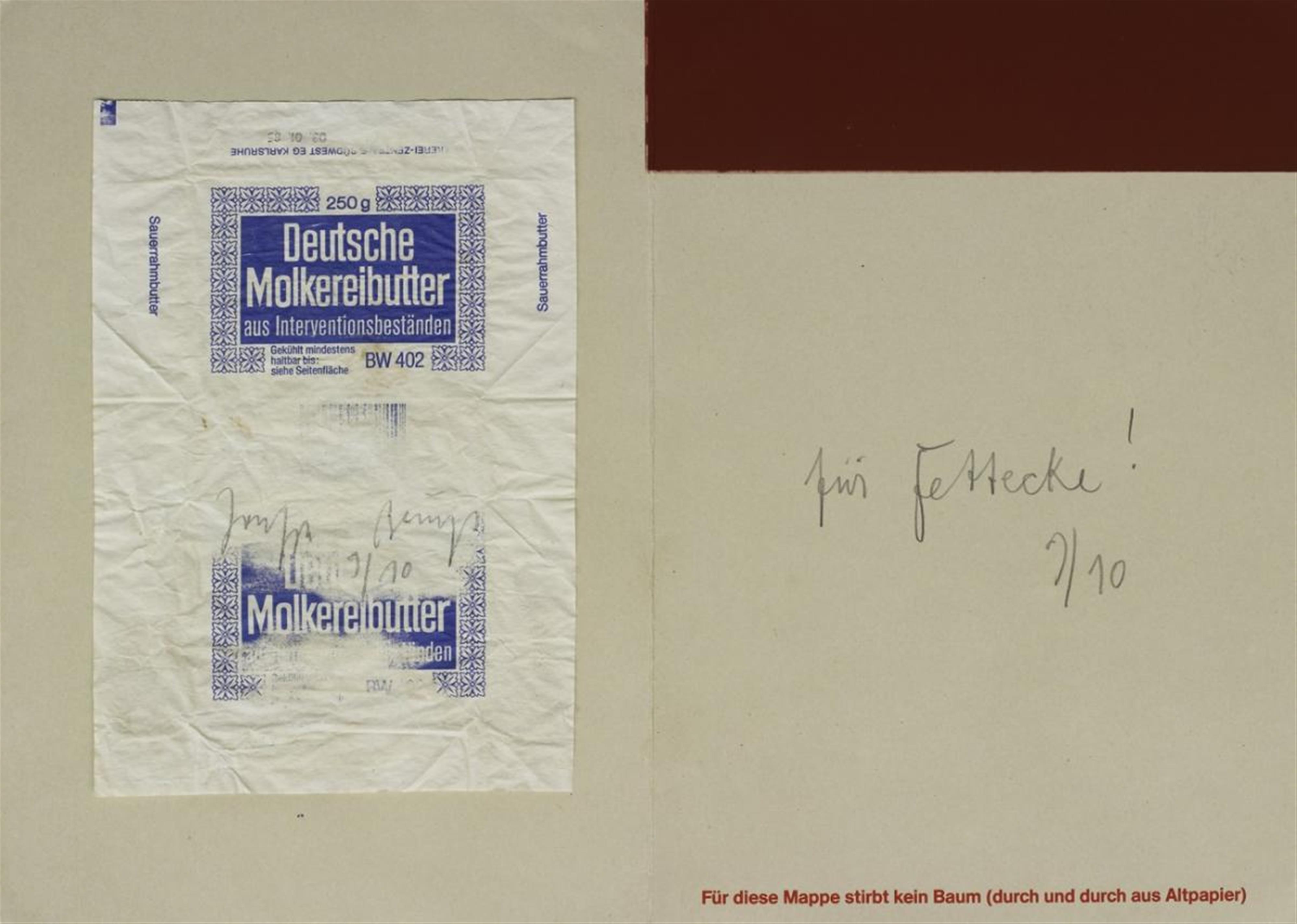 Joseph Beuys - Für Fettecke! - image-1