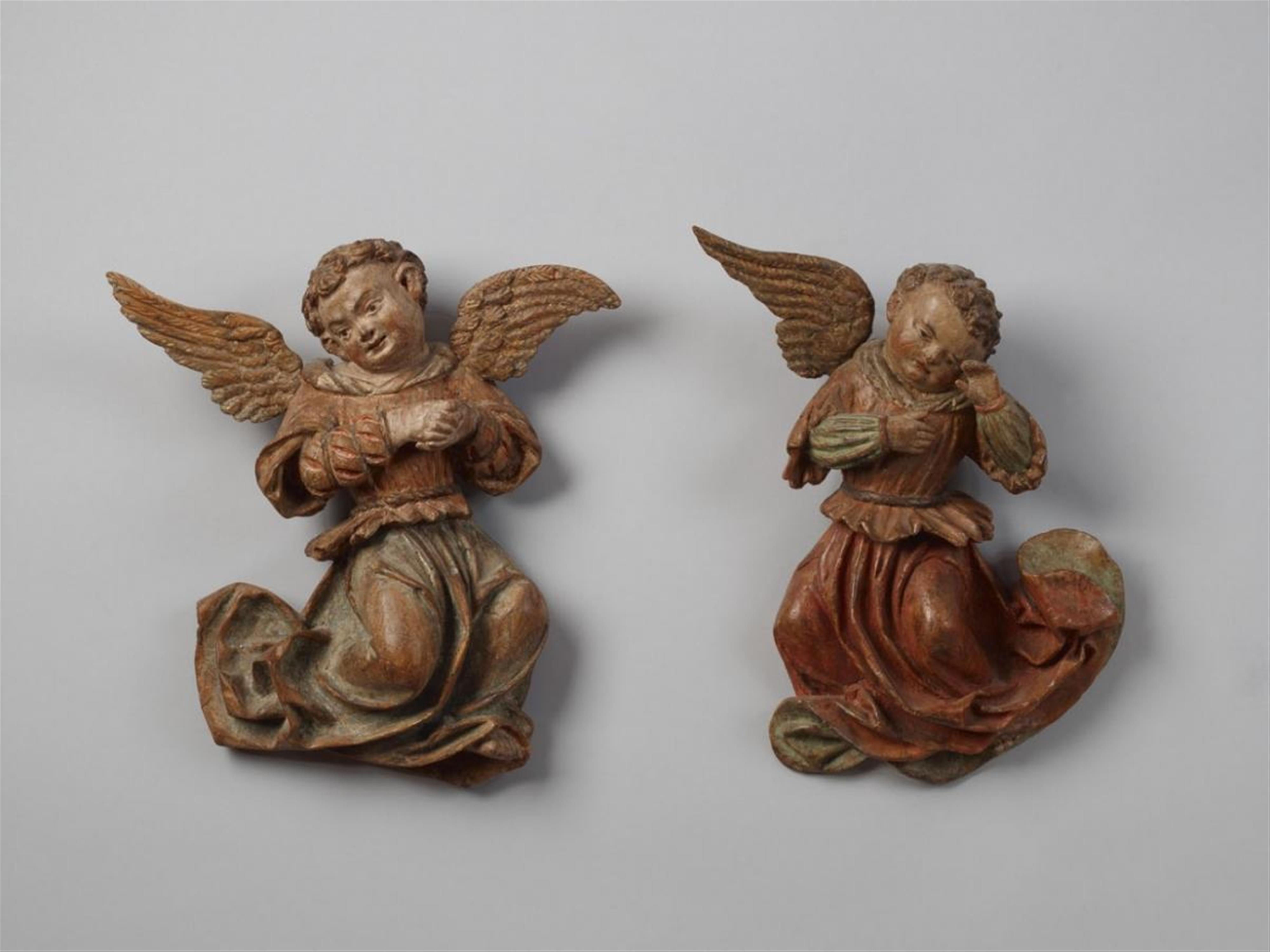 Two high relief wood figures of ANGELS - image-1