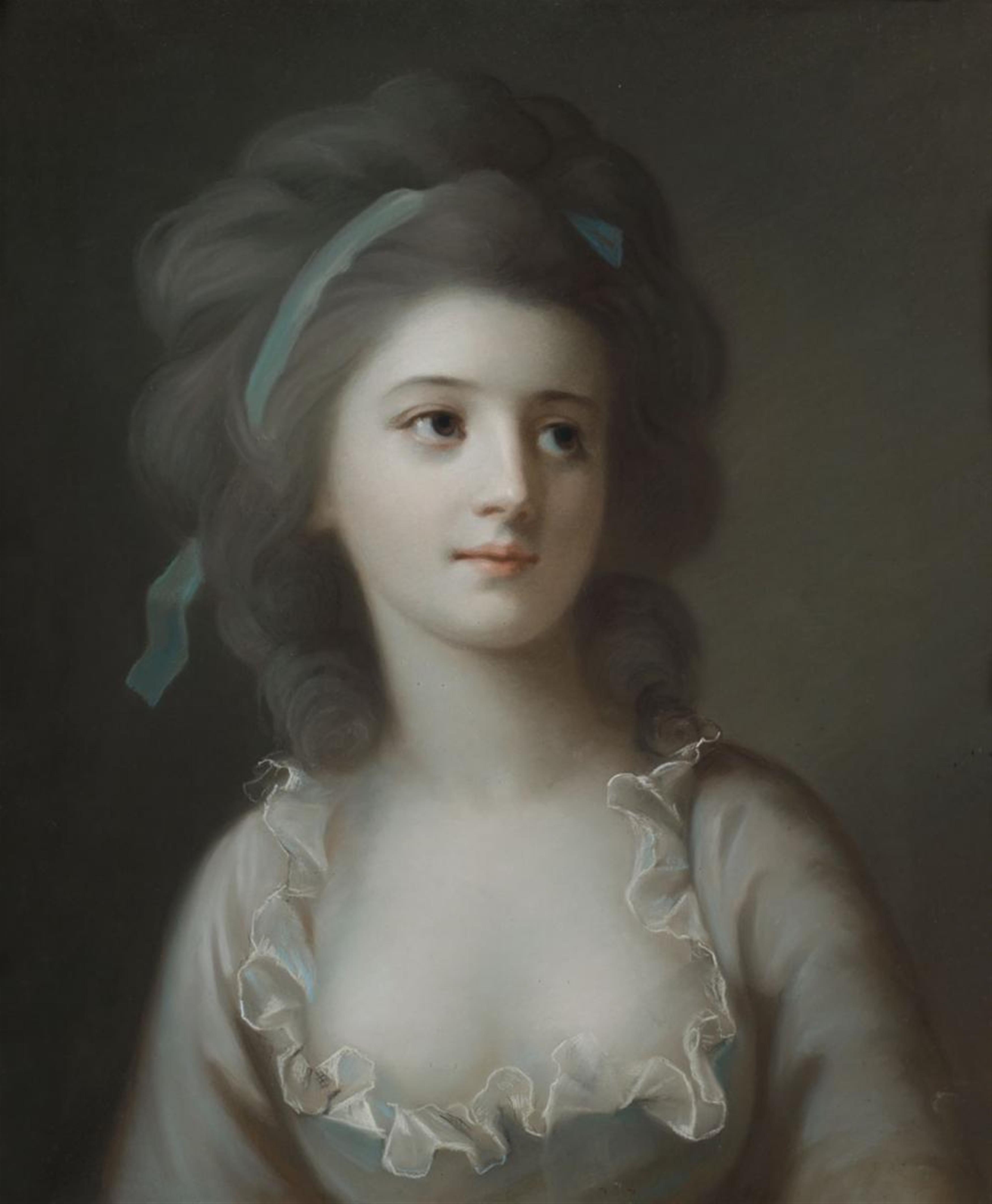 French School, late 18th century - PORTRAIT OF A YOUNG LADY - image-1