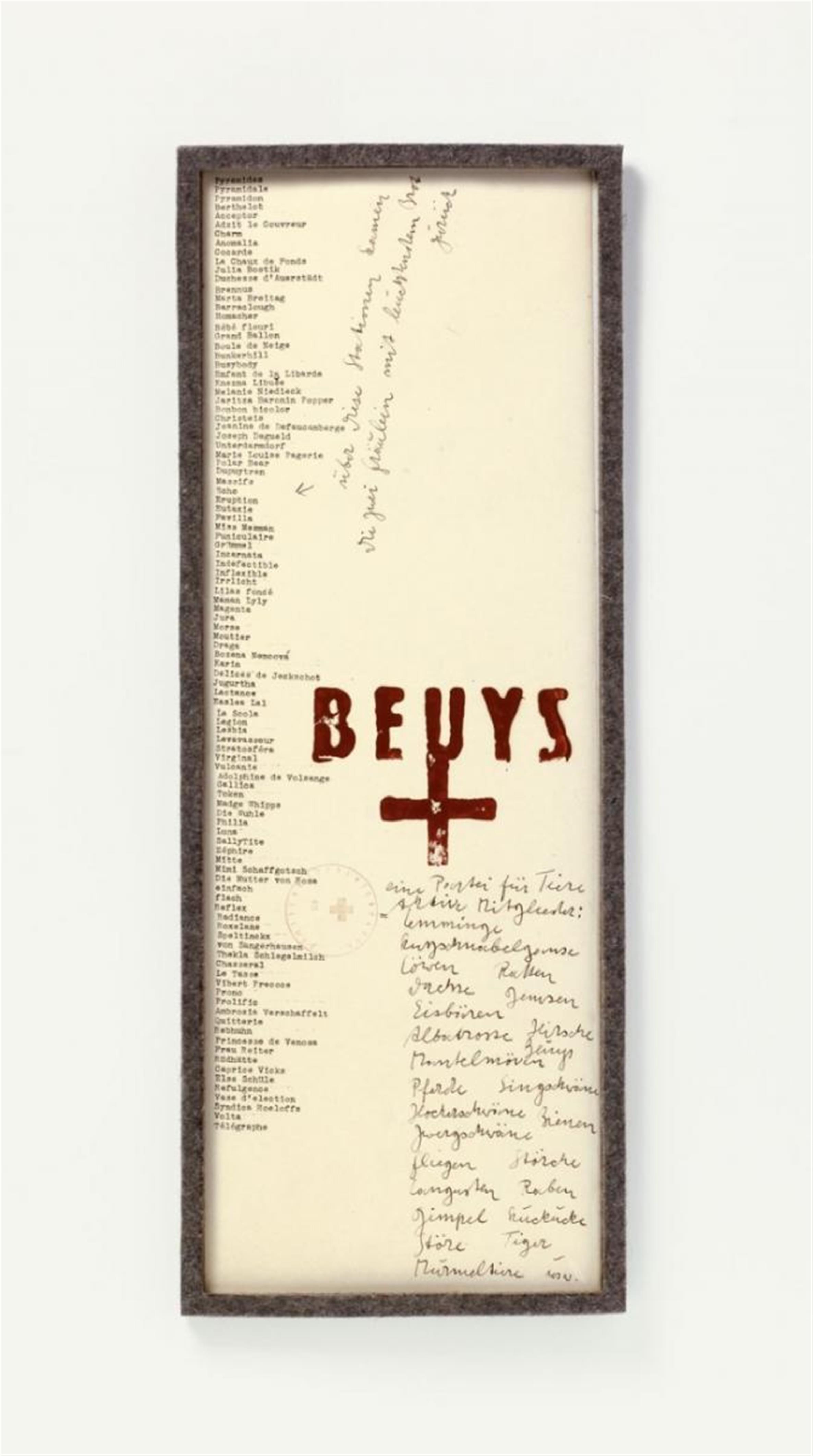 Joseph Beuys - Eine Partei für Tiere - image-1