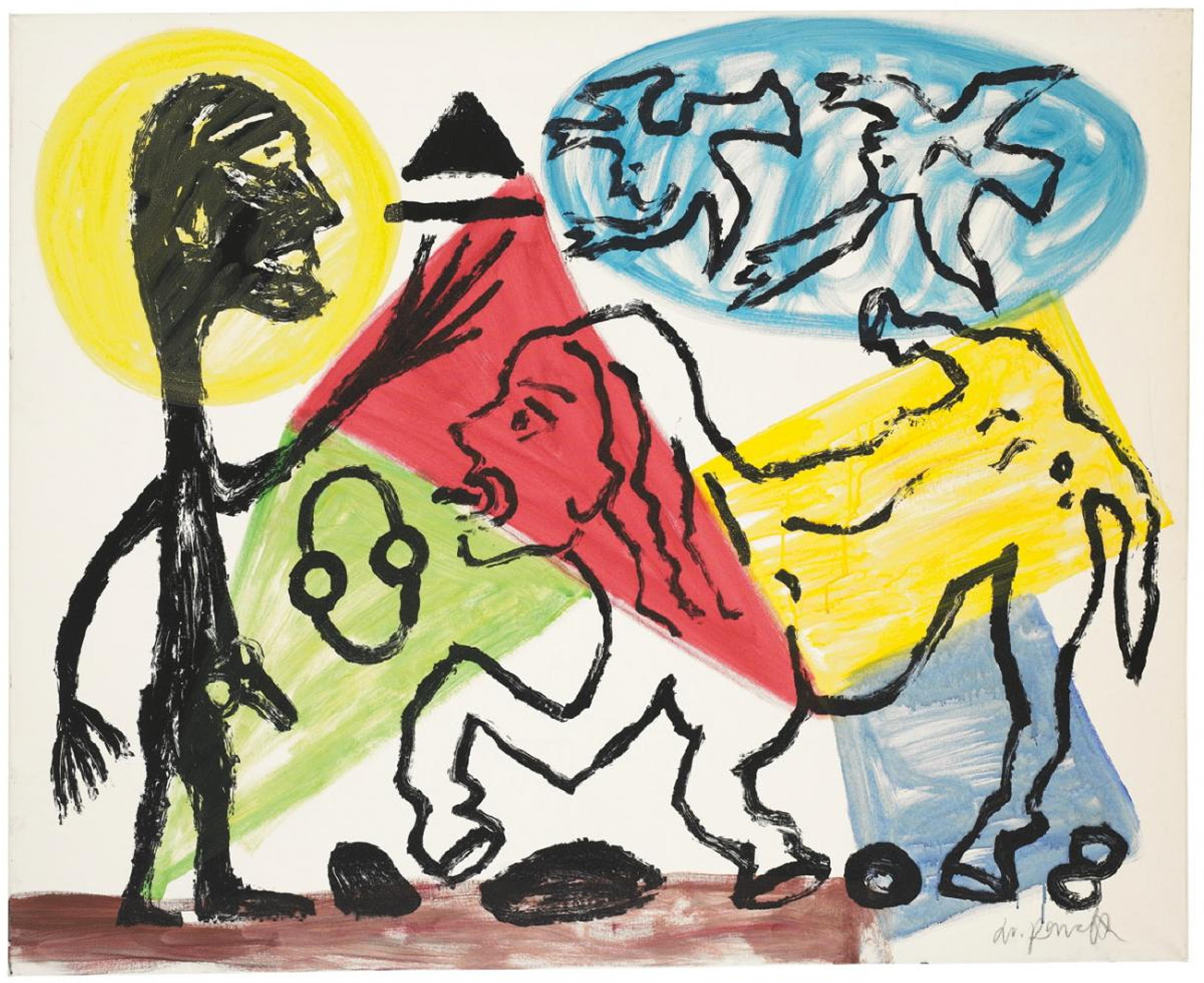A.R. Penck - Willst Du oder willst Du nicht / Do you want to don't you - image-1