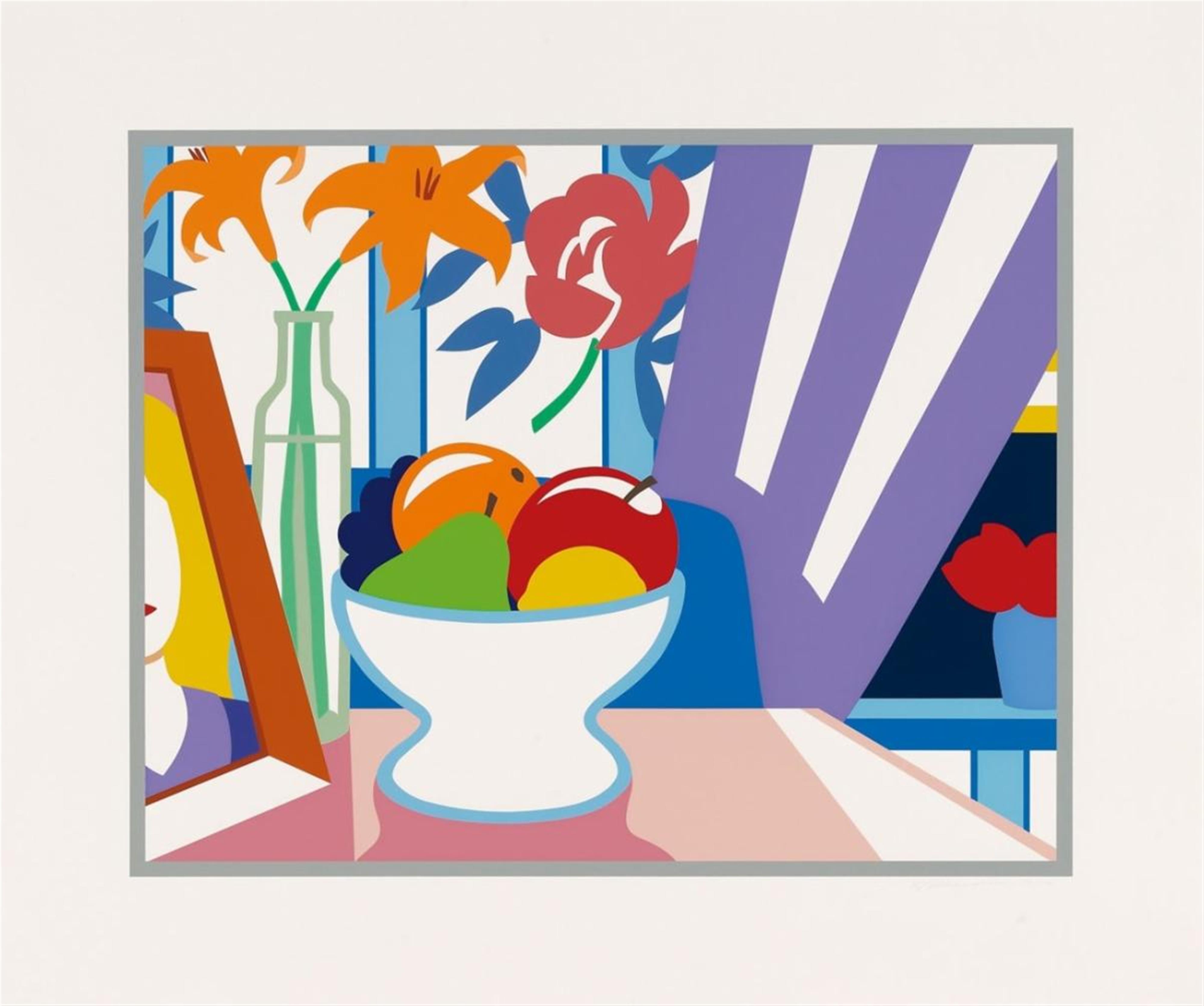 Tom Wesselmann - Still-Life with Lilies and Mixed Fruits - image-1