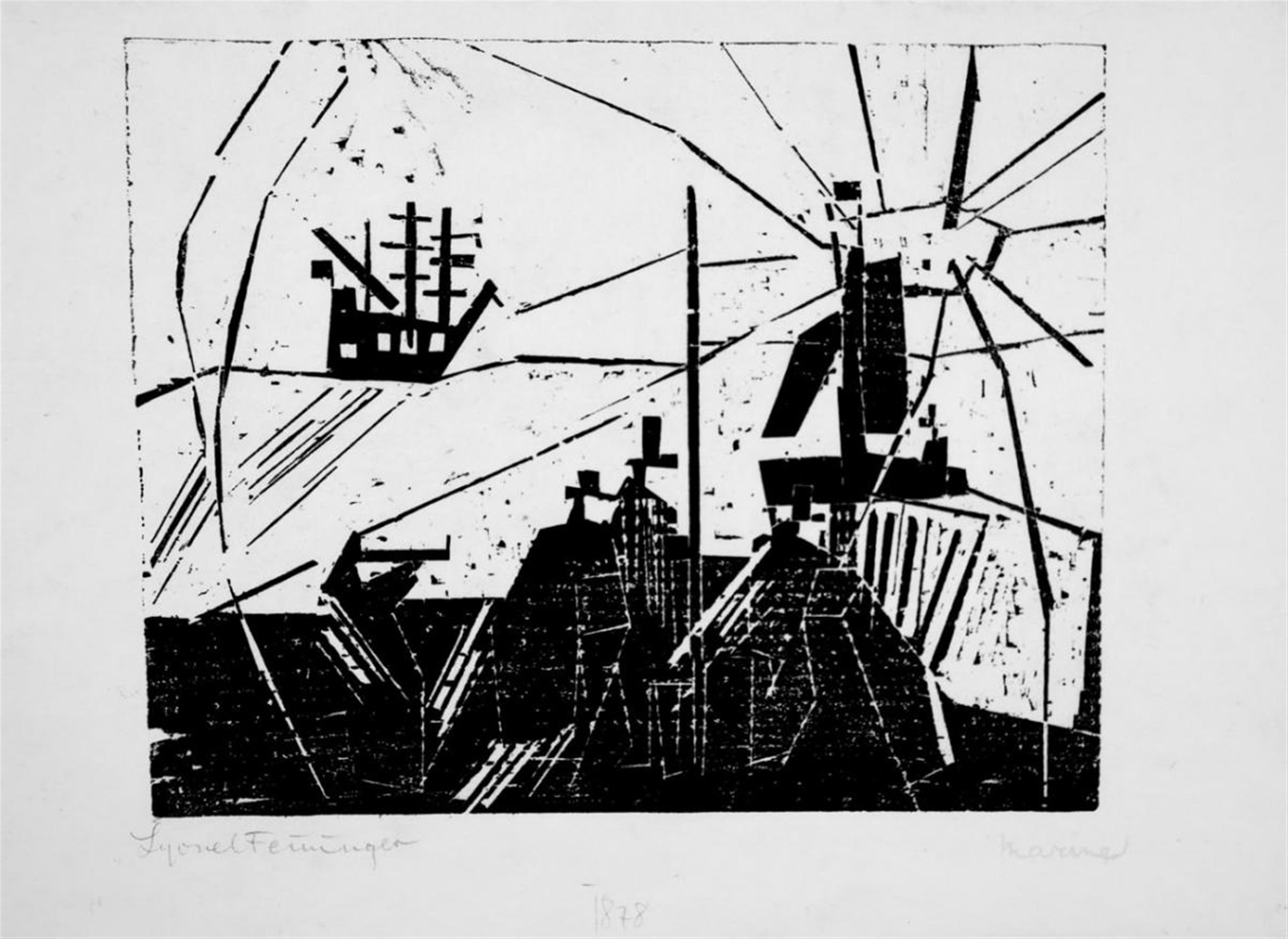 Lyonel Feininger - On the Quay (Marine) - image-1