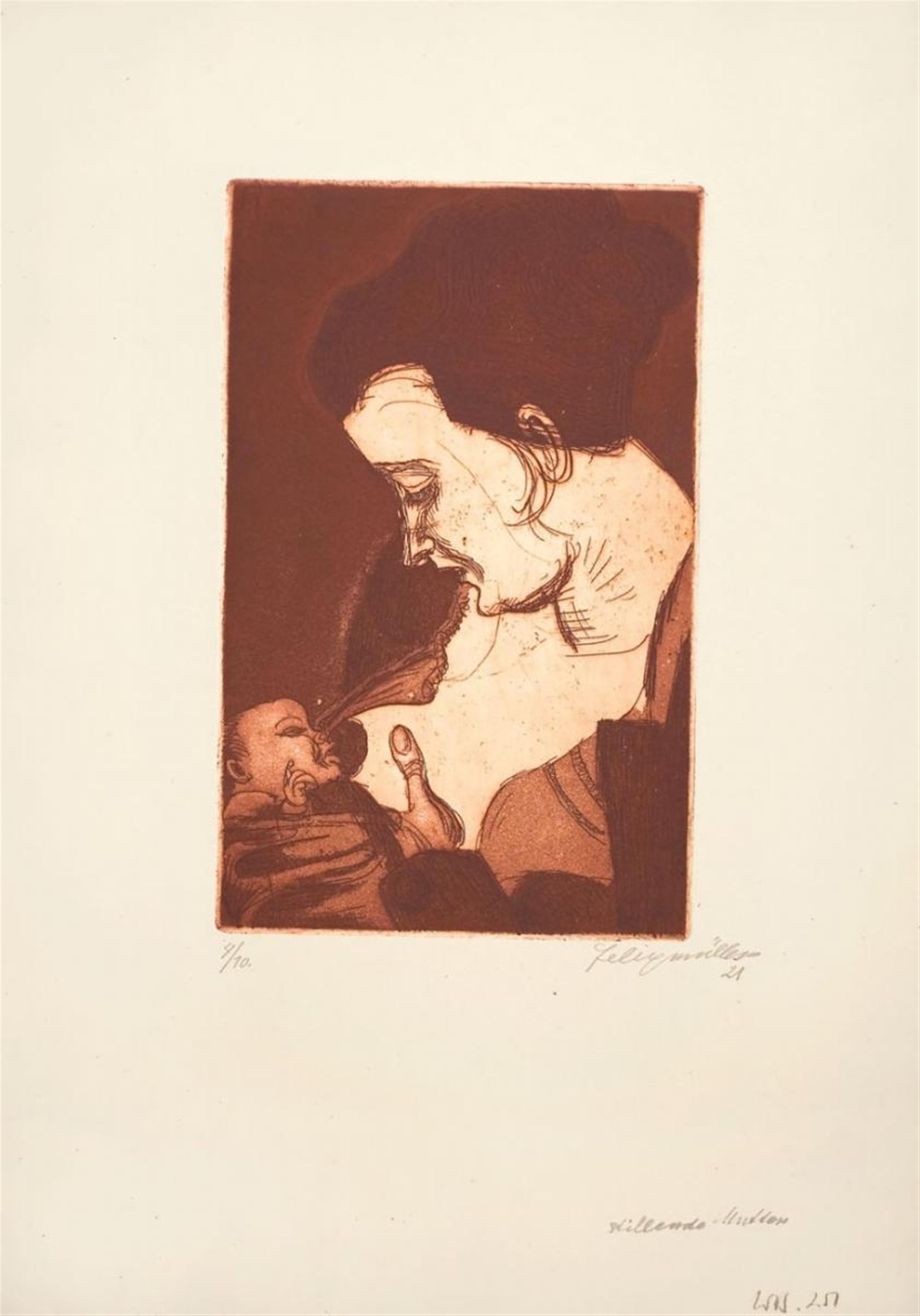 Conrad Felixmüller - Nursing Mother - image-1