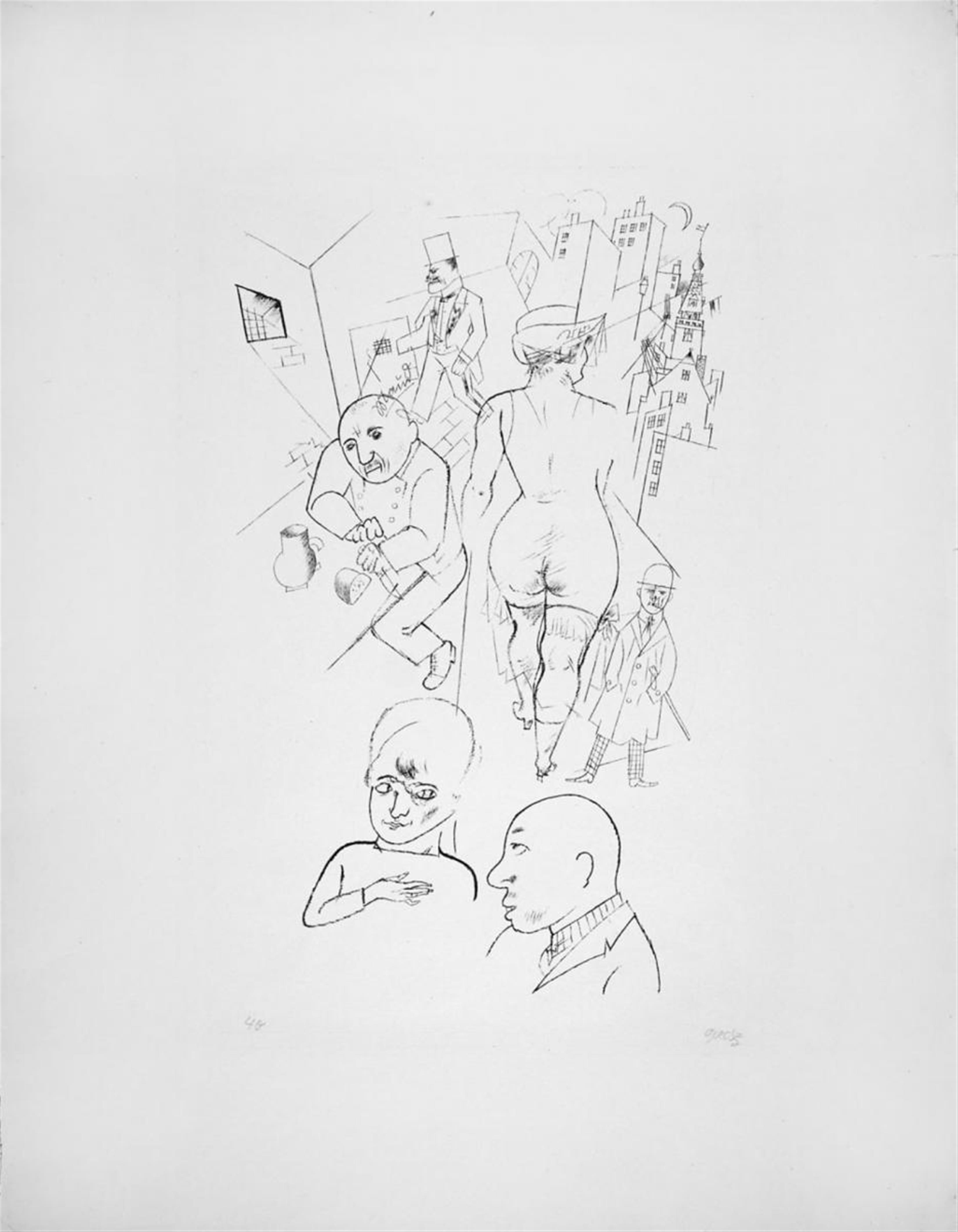 George Grosz - Tragigrotesken des Wieland Herzfelde - image-1