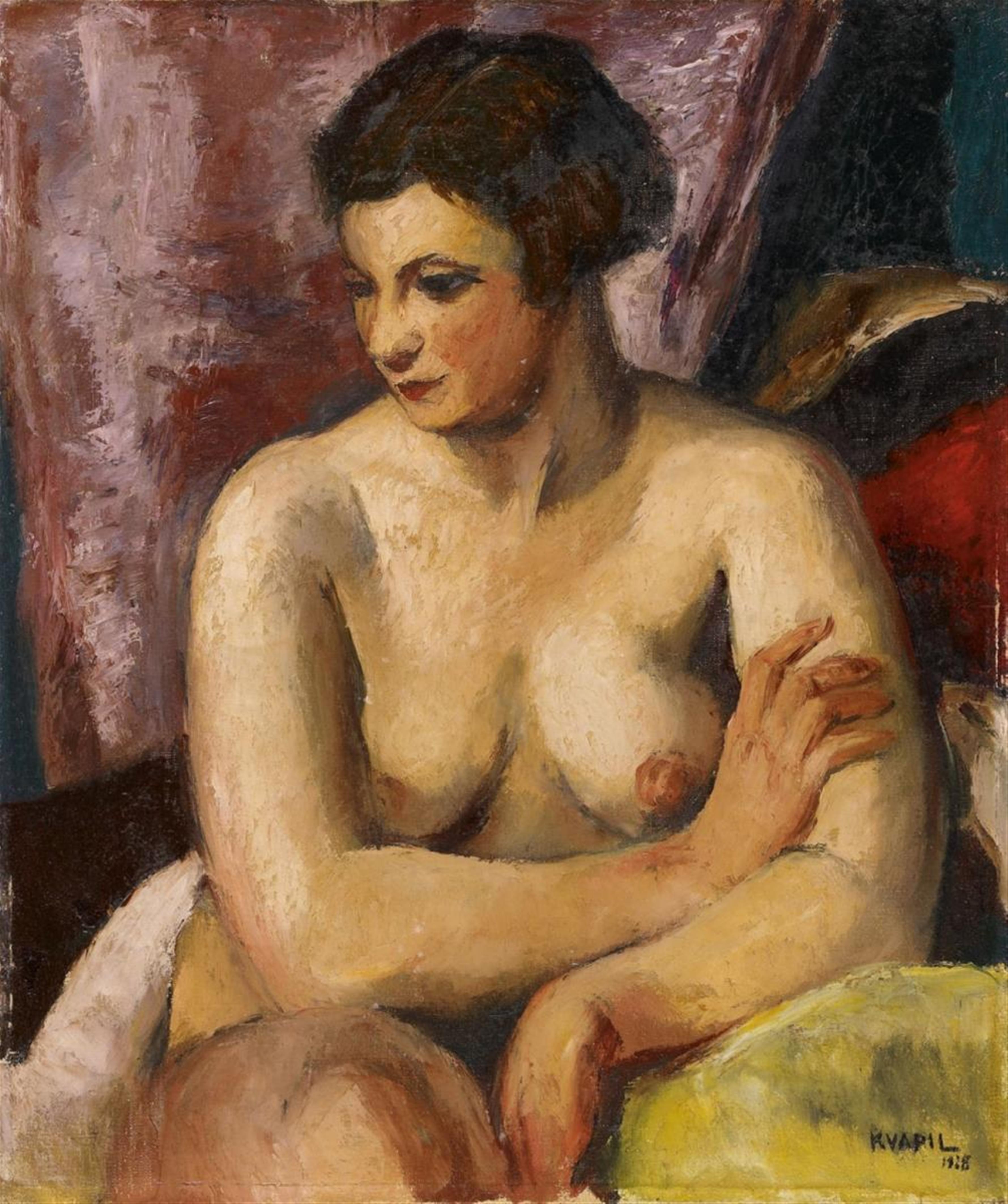 Charles Kvapil - Female Half-Nude - image-1