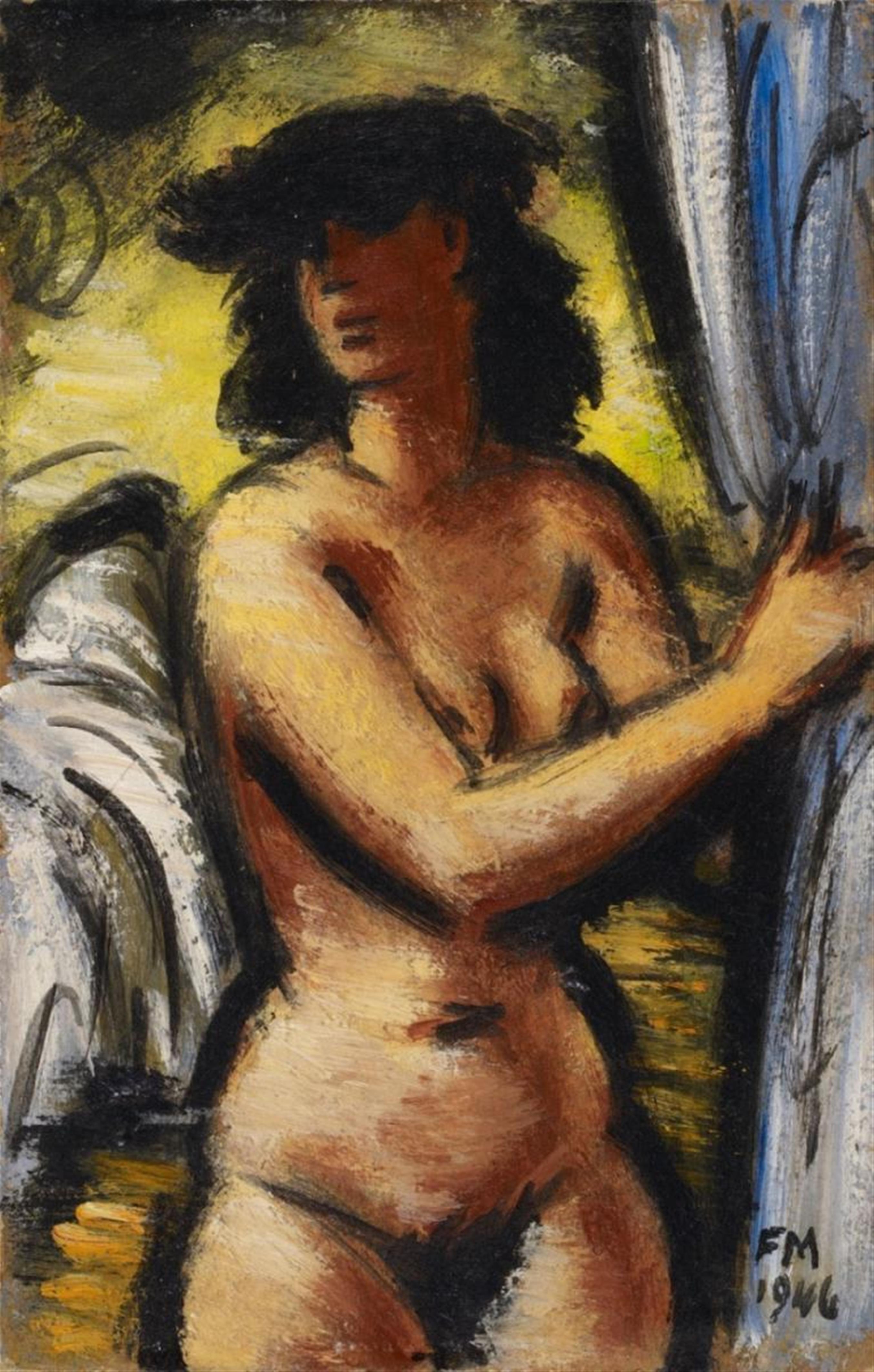 Frans Masereel - Nu debout devant un lit - image-1