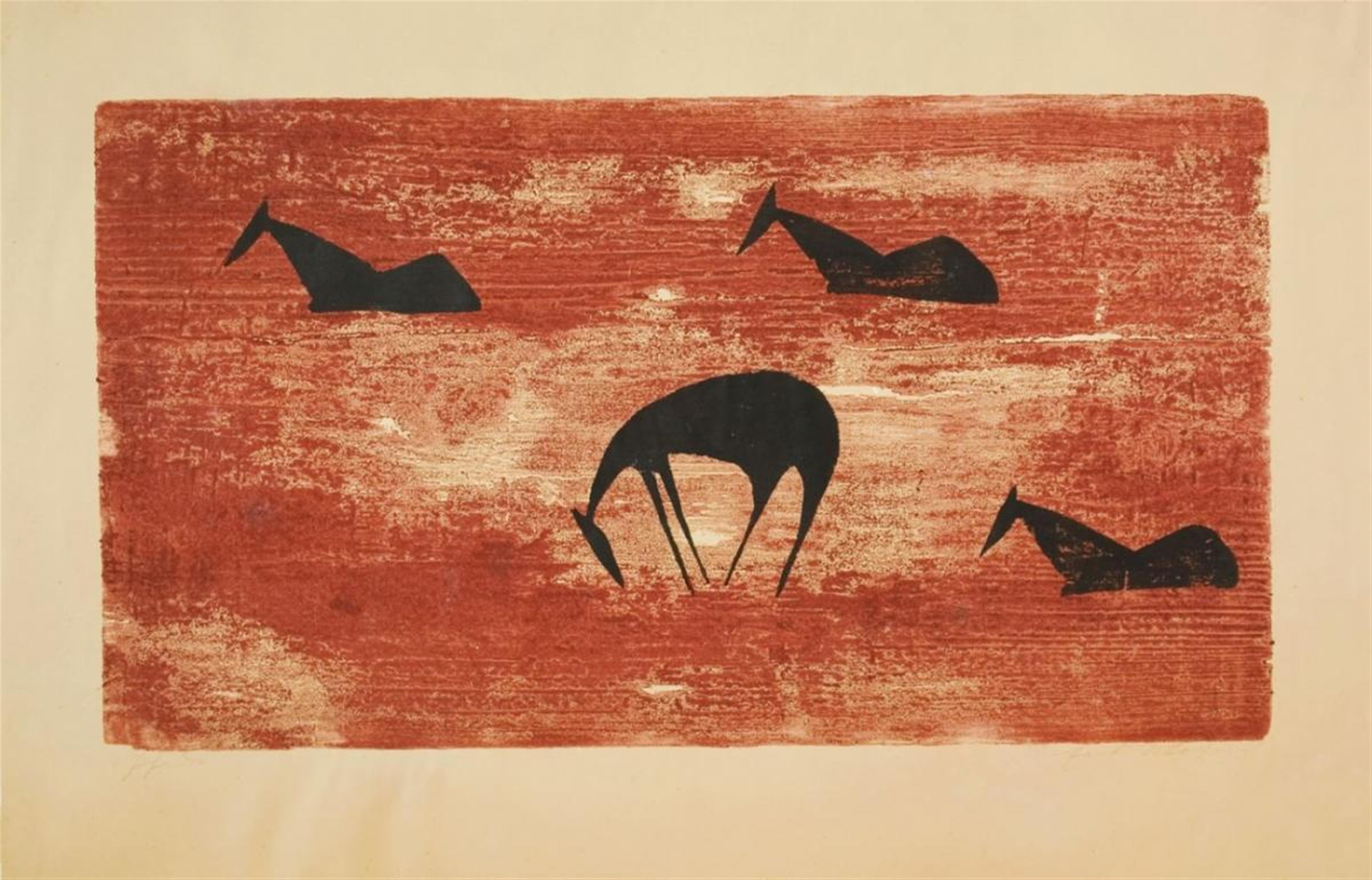 Ewald Mataré - Vier Pferde auf der Weide (Four Horses in a Meadow) - image-1