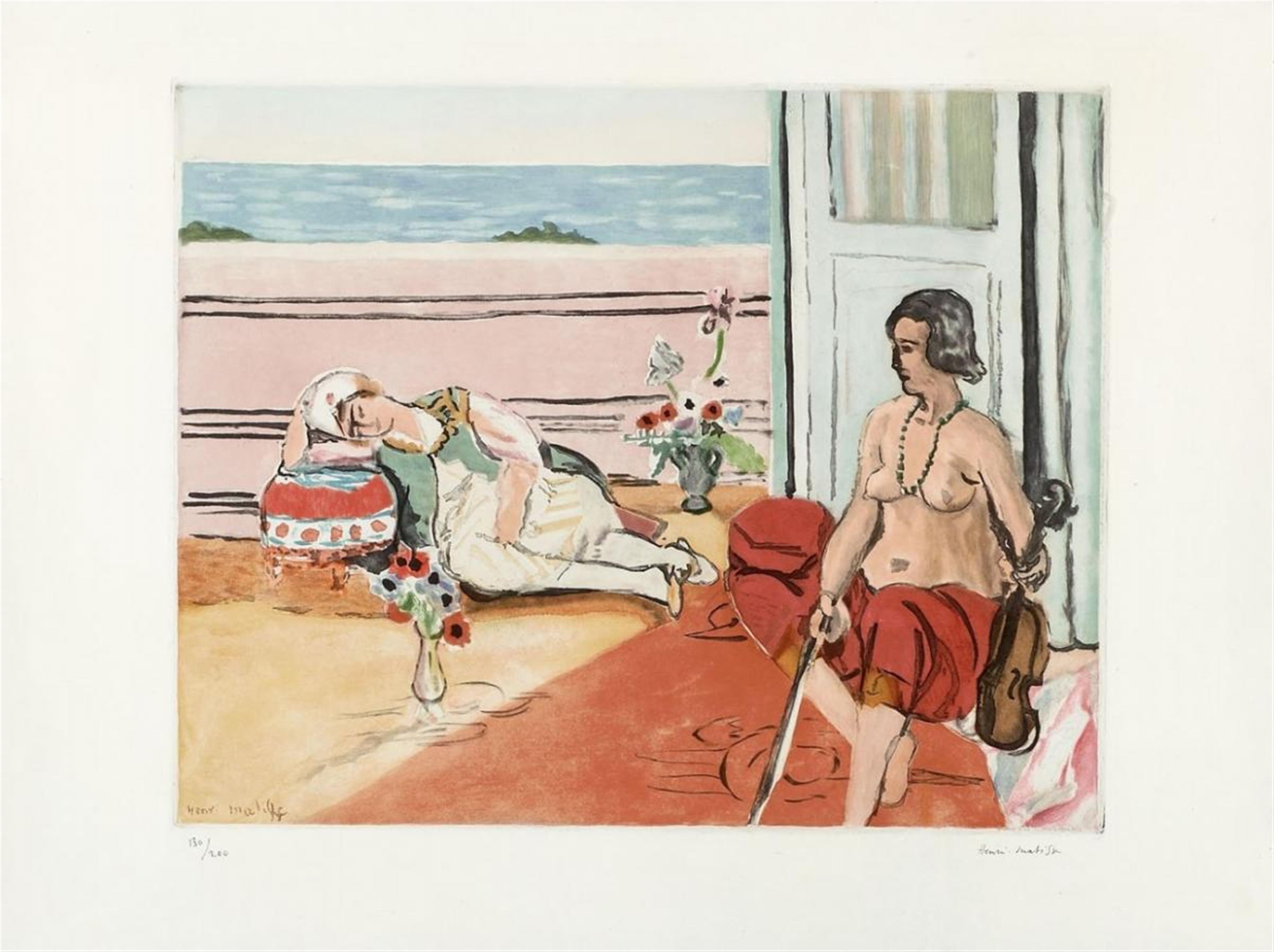 After Henri Matisse - Odalisque sur la terrasse - image-1