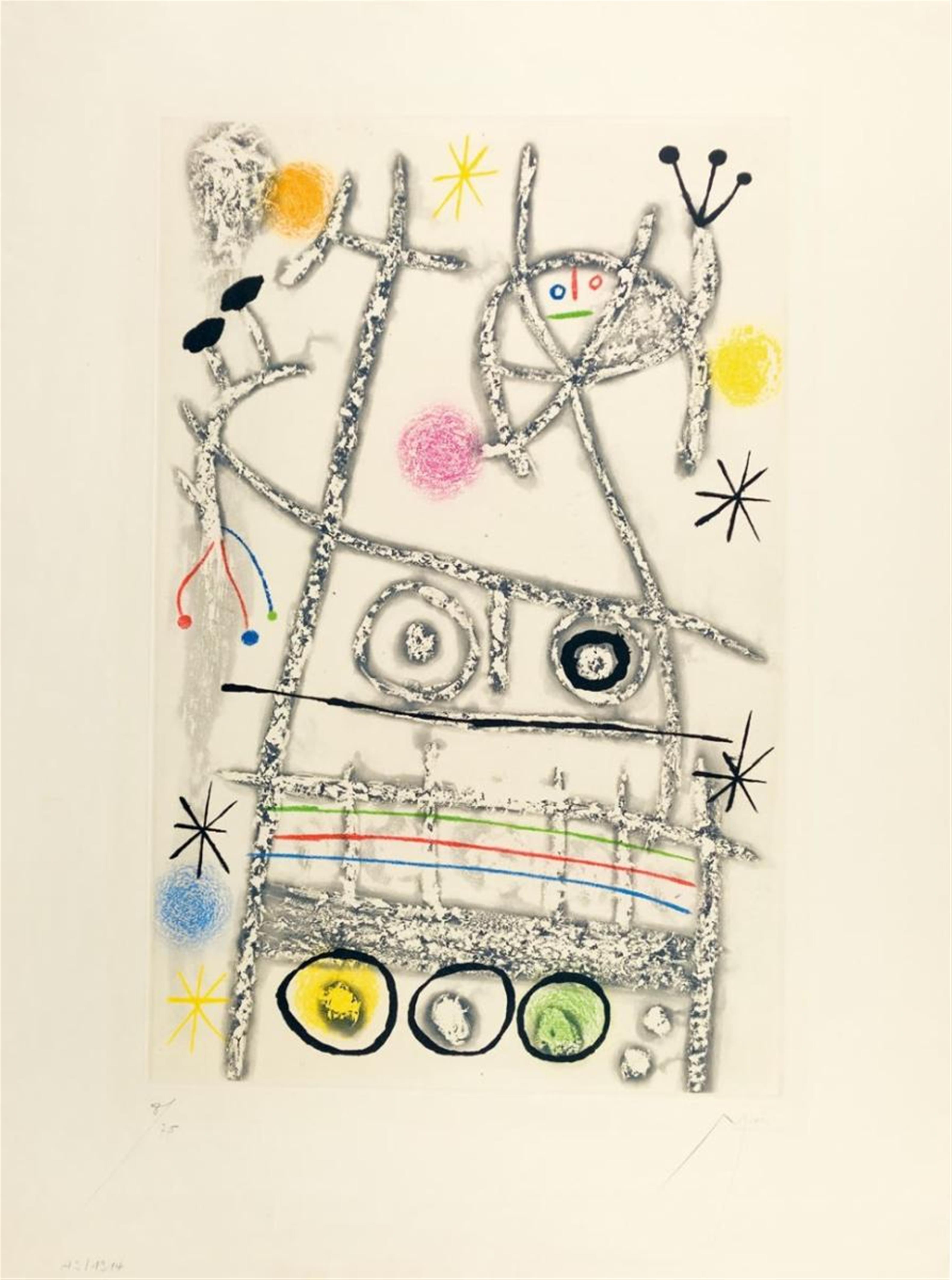 Joan Miró - Les forestiers (gris) - image-1