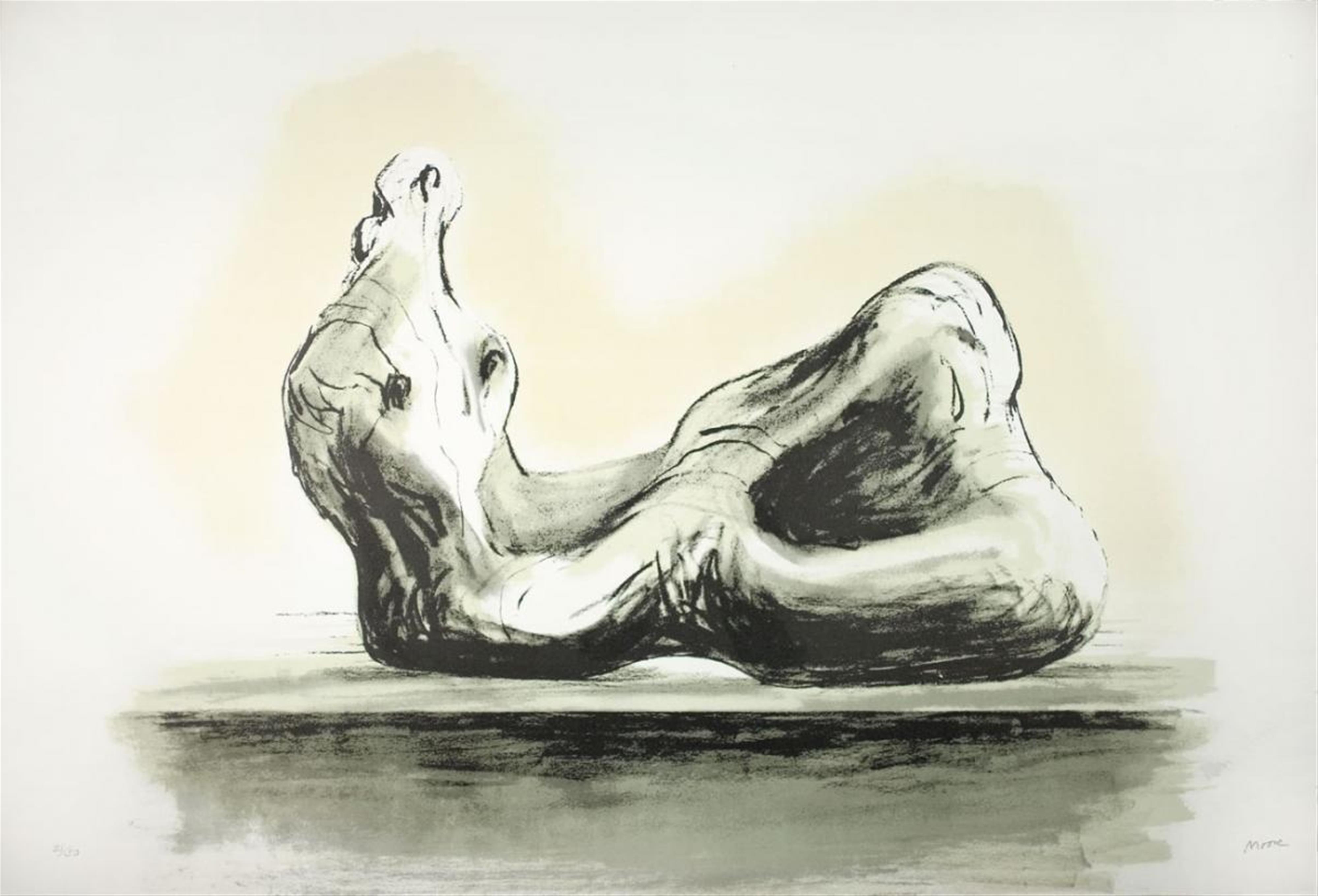 Henry Moore - Stone Reclining Figure II - image-1