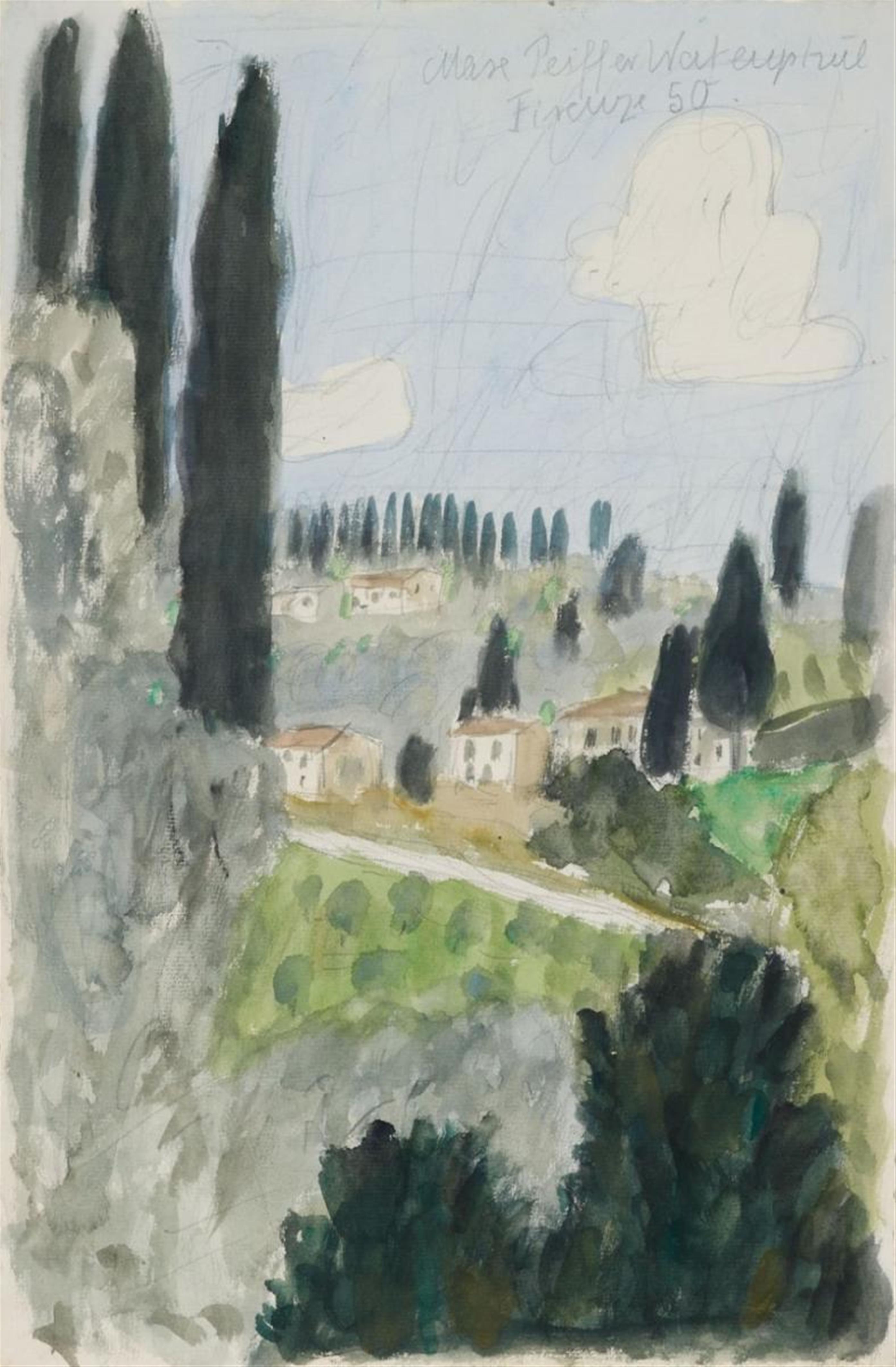 Max Peiffer Watenphul - Landschaft bei Florenz I - image-1