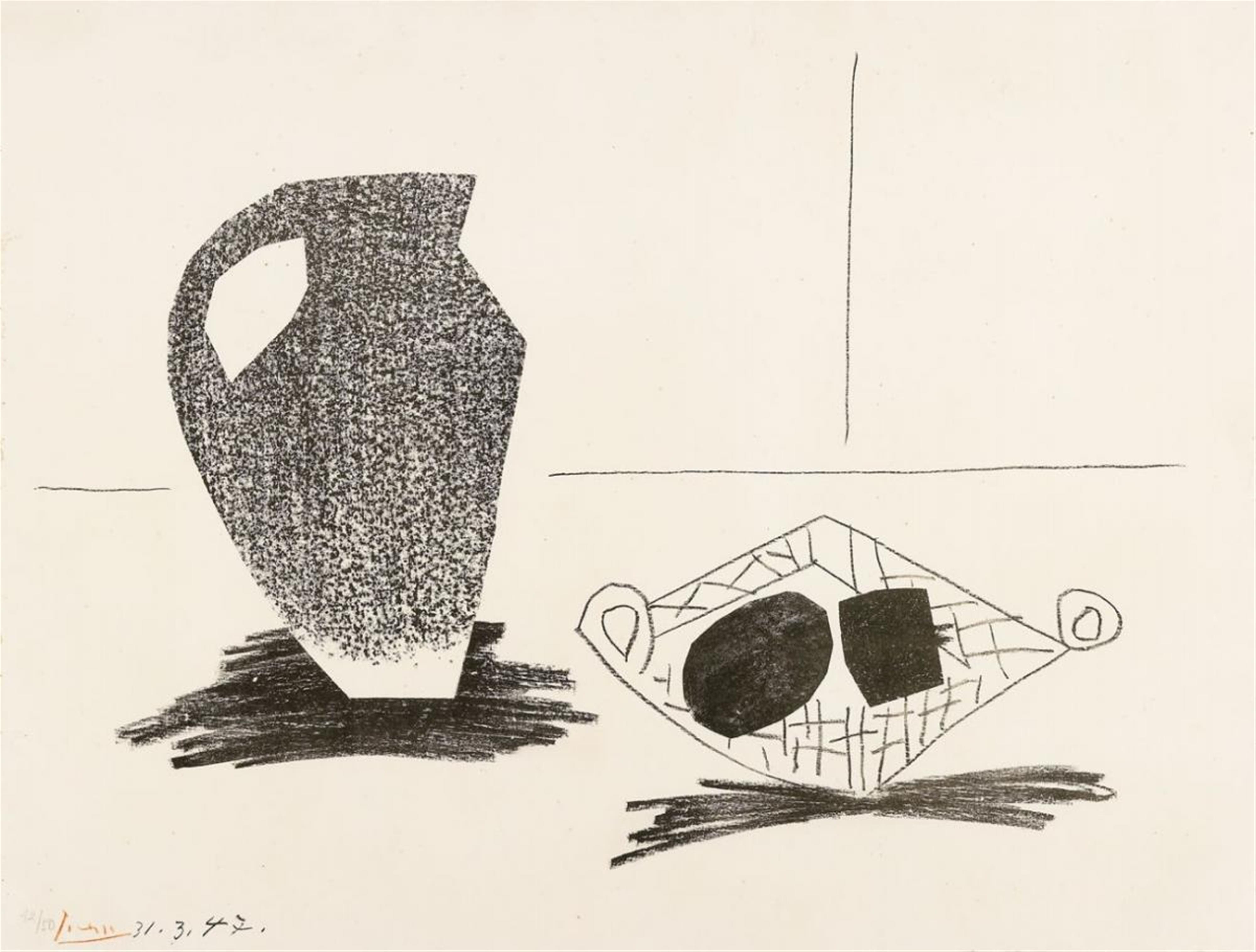 Pablo Picasso - Nature morte au Pot de Grès - image-1
