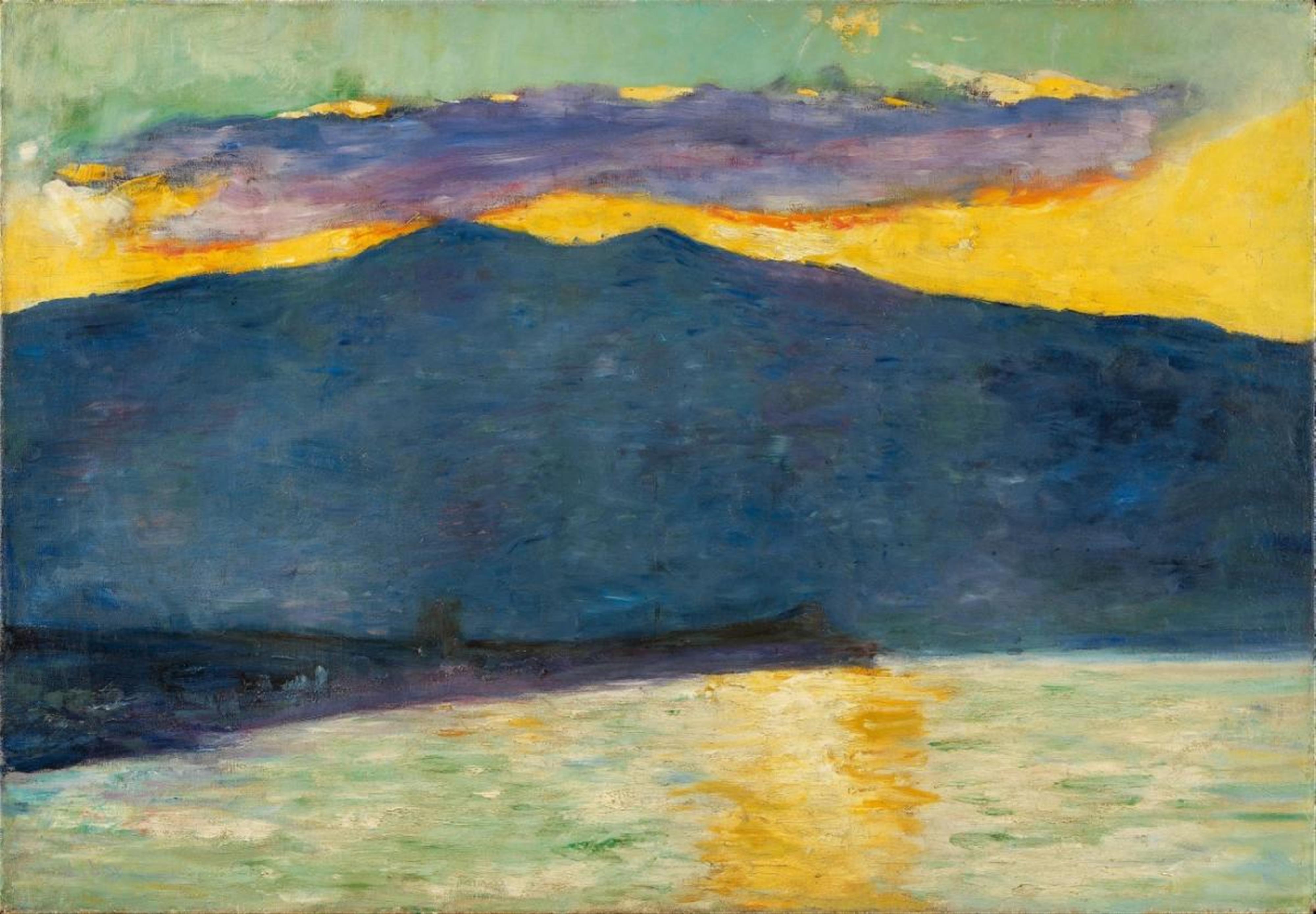 Lesser Ury - Sonnenuntergang am italienischen See (Oberitalien) - image-1