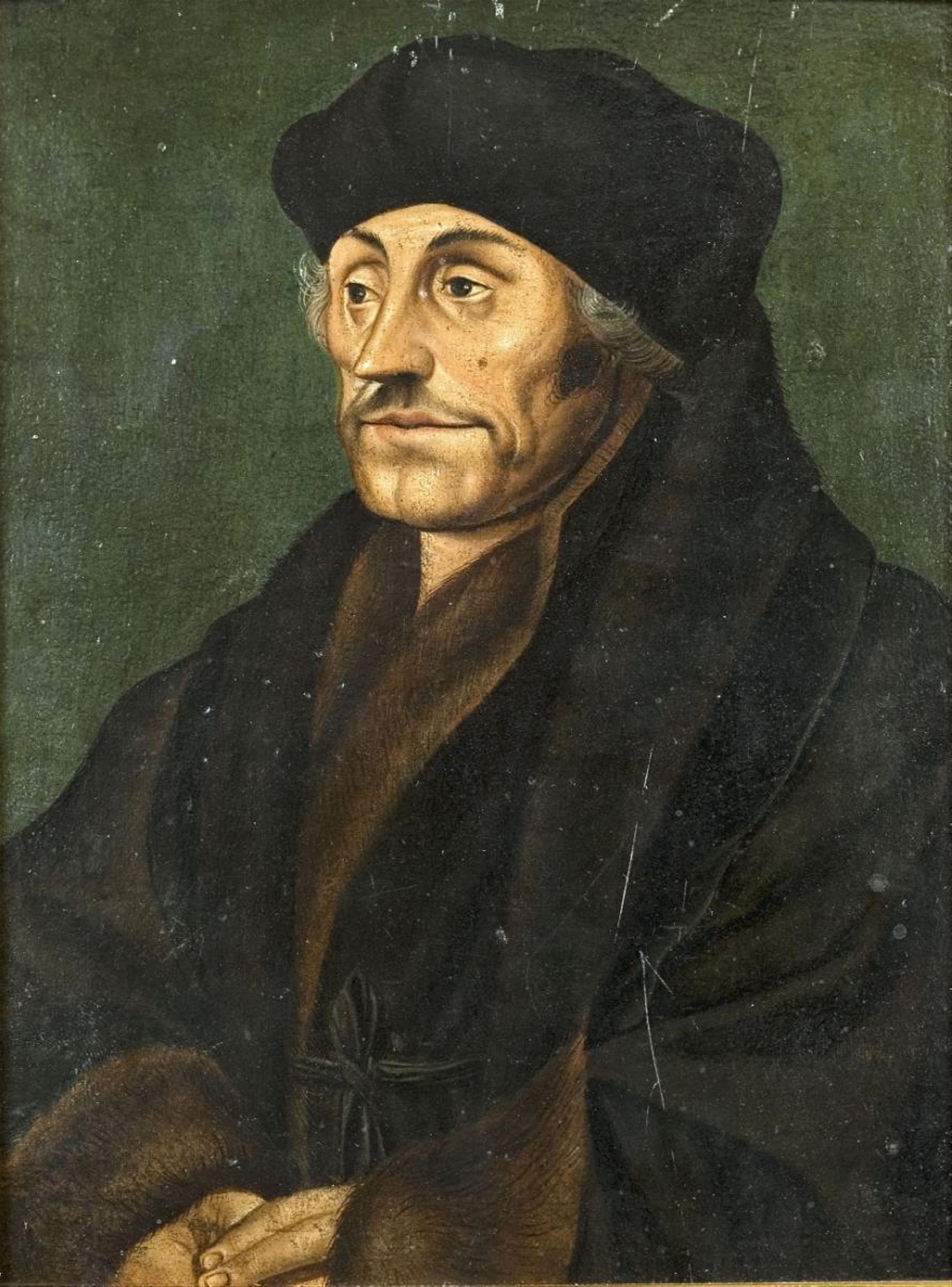 Hans Holbein the Younger, copy after - PORTRAIT OF ERASMUS OF ROTTERDAM - image-1