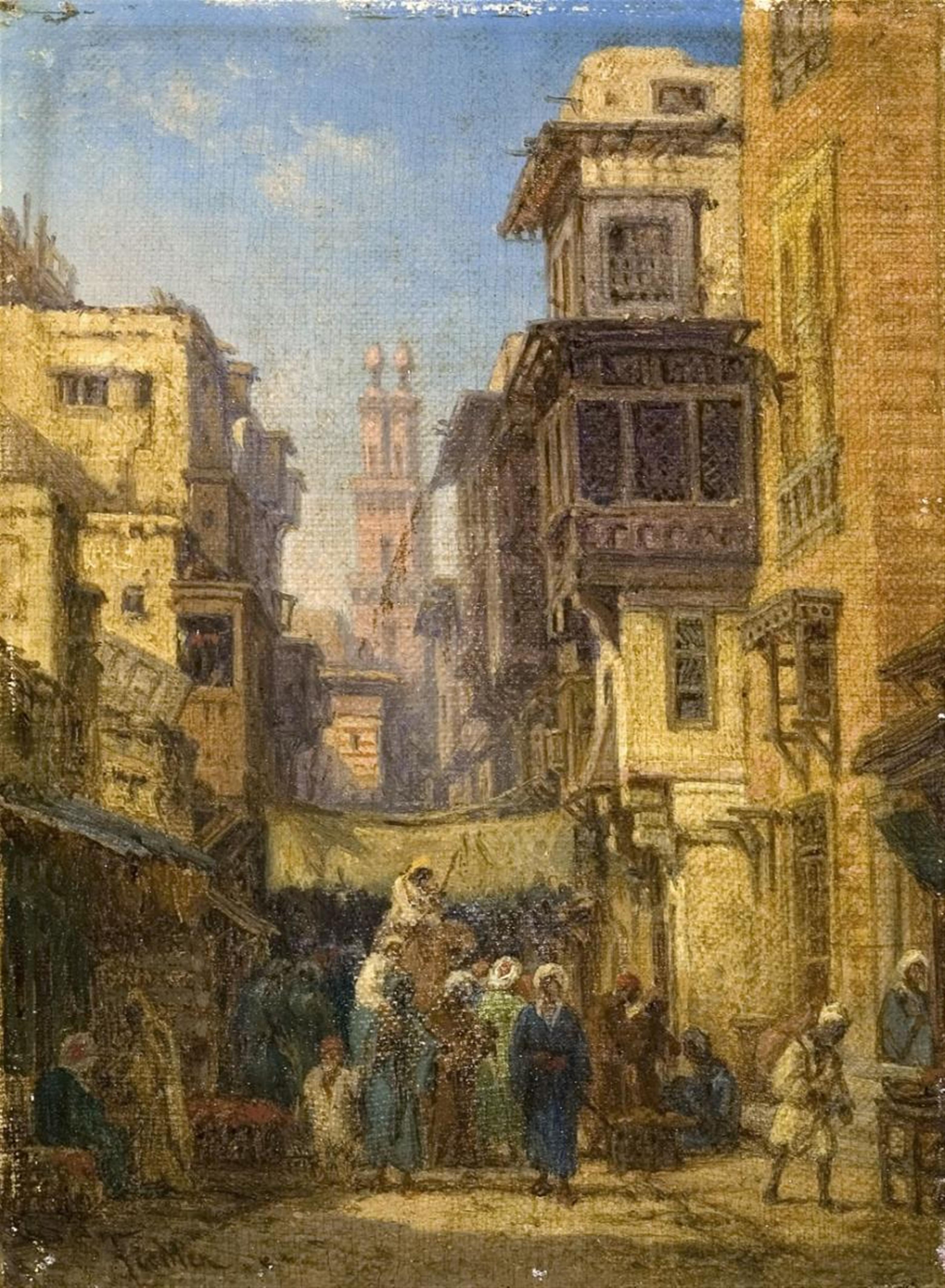 Bernhard Fiedler - A BUSY STREET IN CAIRO - image-1