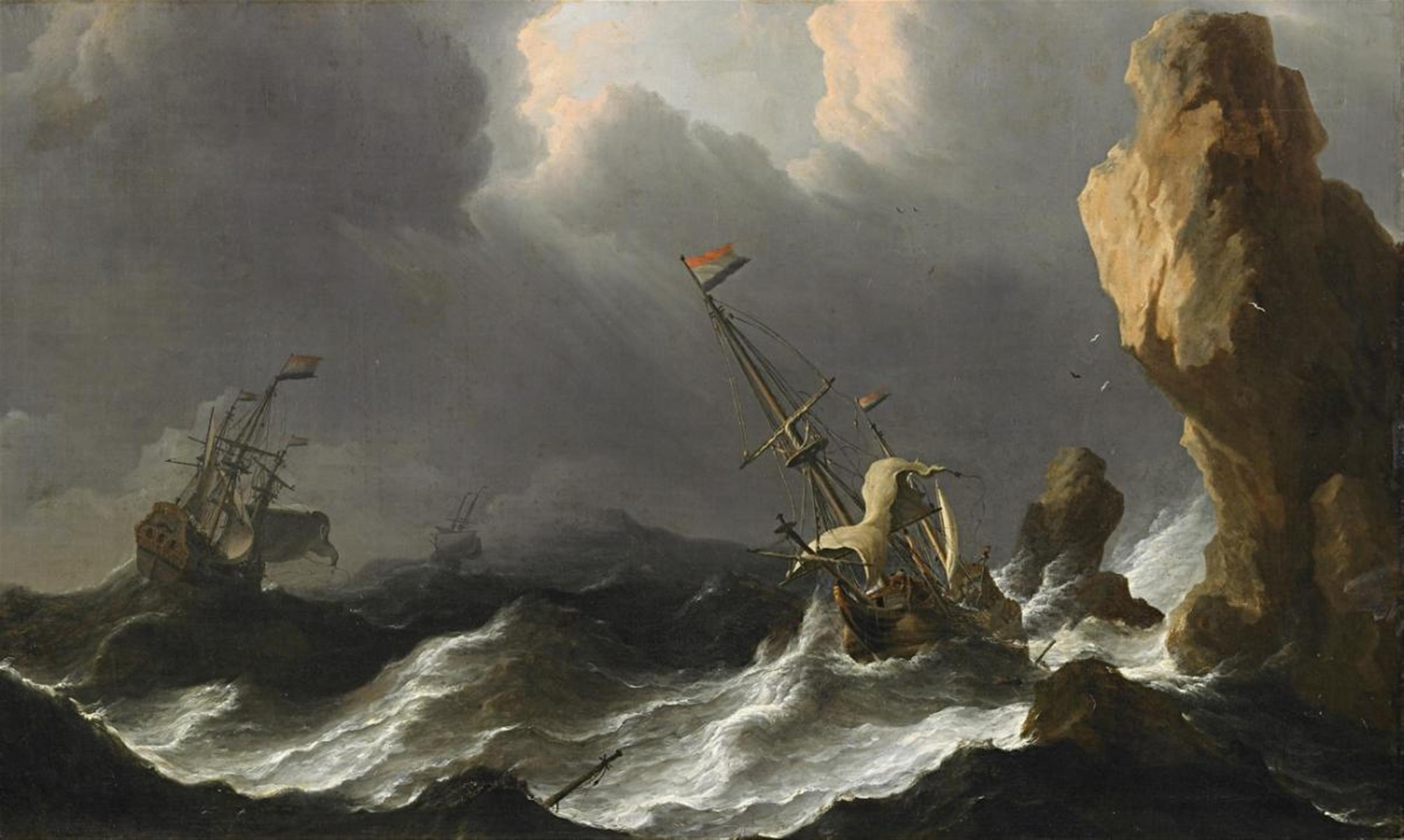 Aernout Smit - DUTCH SHIPS IN A STORM - image-1